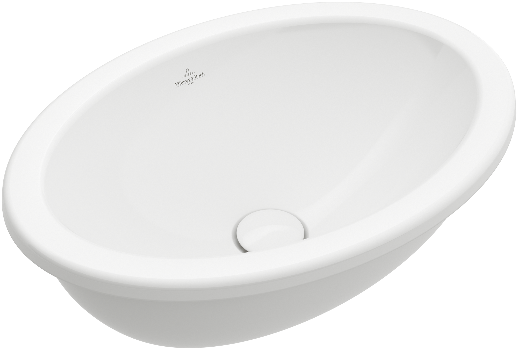 Villeroy & Boch Loop & Friends Built-in washbasin, 505x360x185mm, with overflow, White Alpin