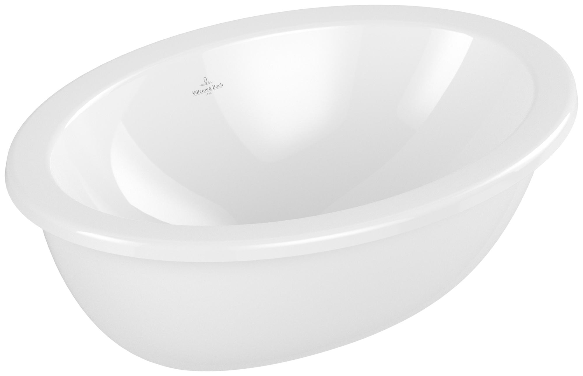 Villeroy & Boch Loop & Friends Built-in washbasin, 570x410x215mm, with overflow, White Alpin