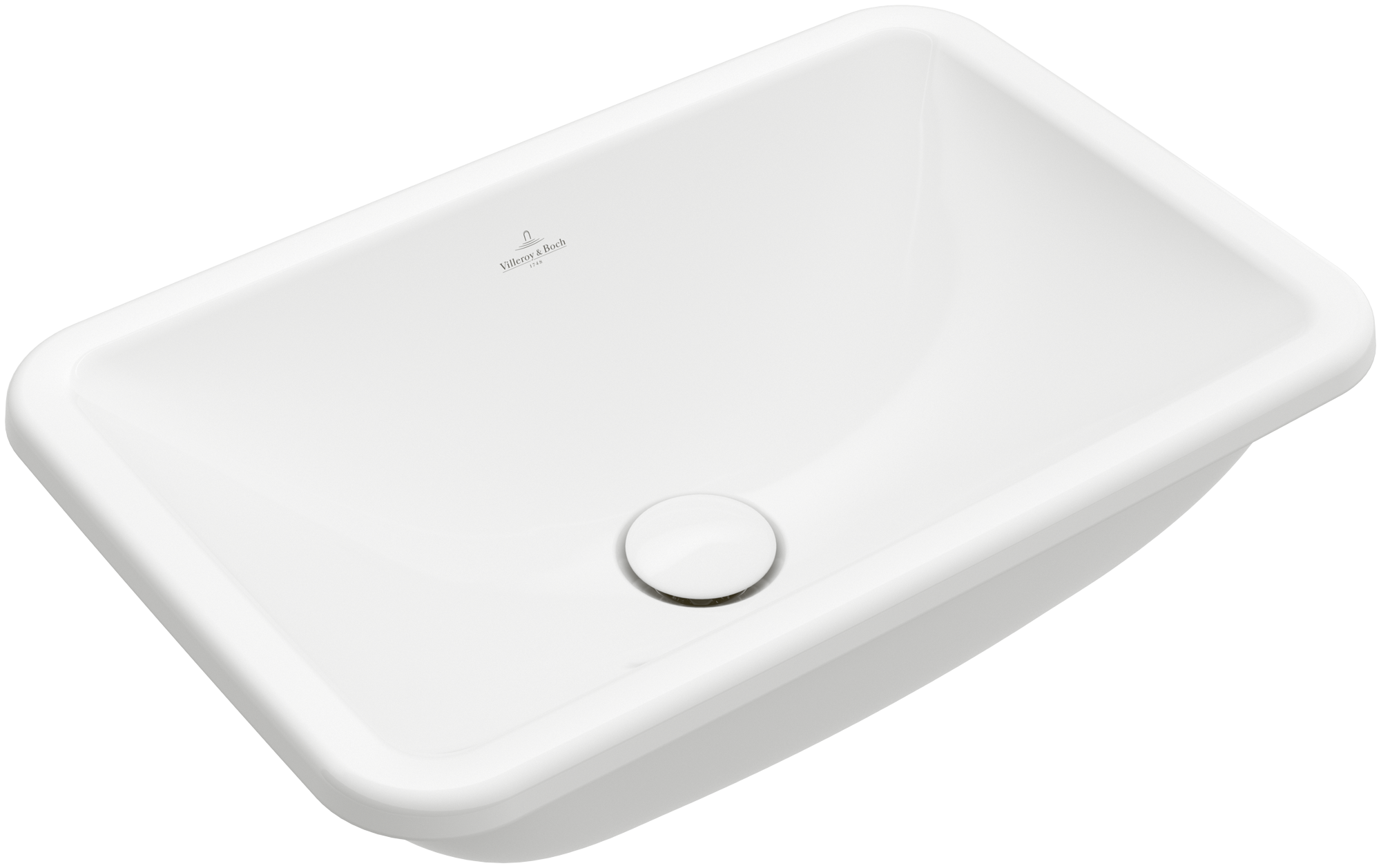 Villeroy & Boch Loop & Friends Built-in washbasin, 510x340x165mm, with overflow, White Alpin