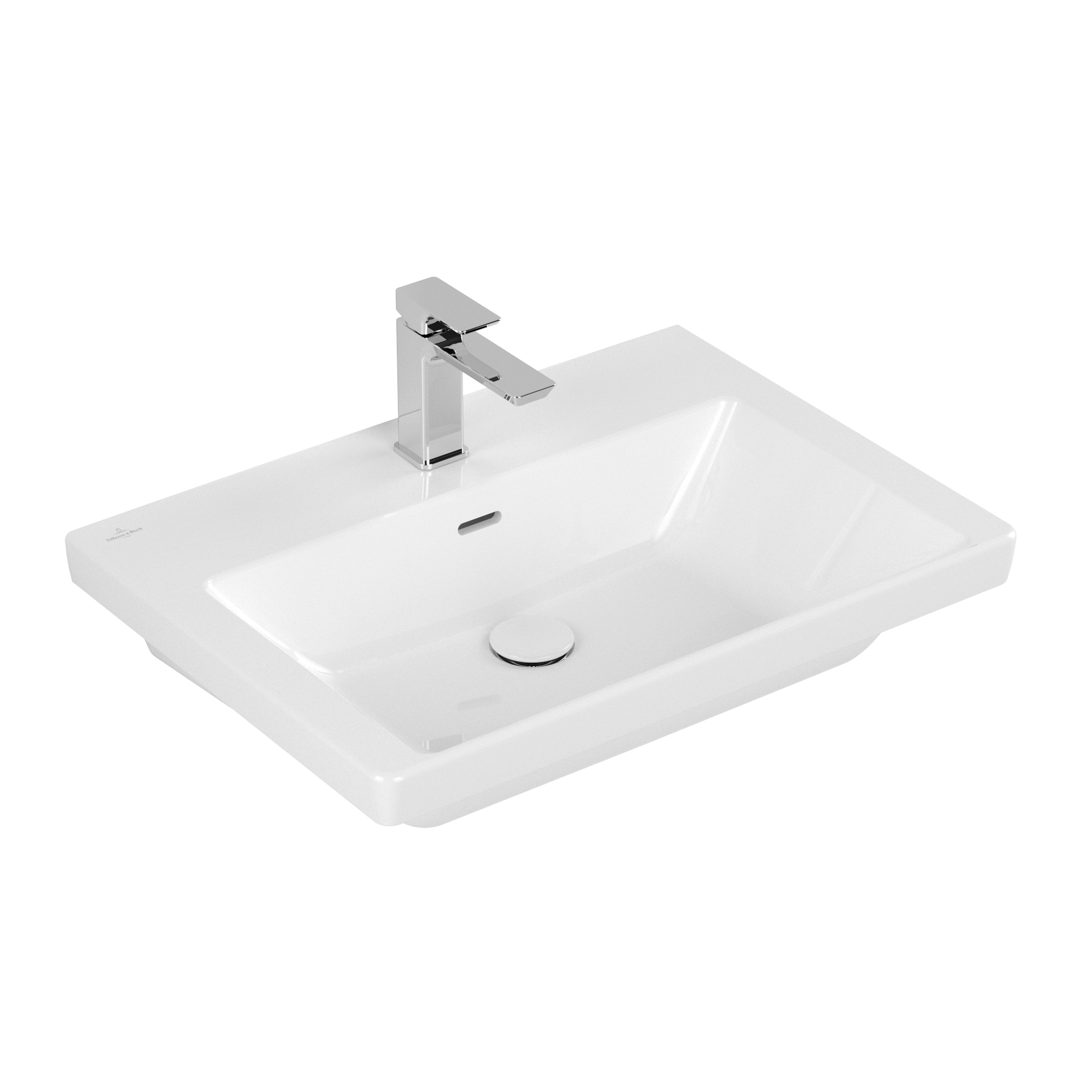Villeroy & Boch Subway 3.0 Washbasin, 650x470x165mm, with overflow, White Alpin
