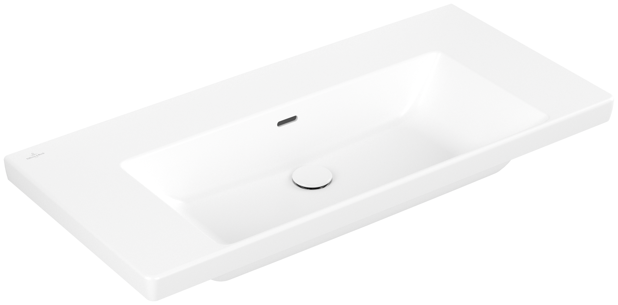Villeroy & Boch Subway 3.0 Meubelwastafel, 1000x470x165mm, met overloop, Stone White CeramicPlus