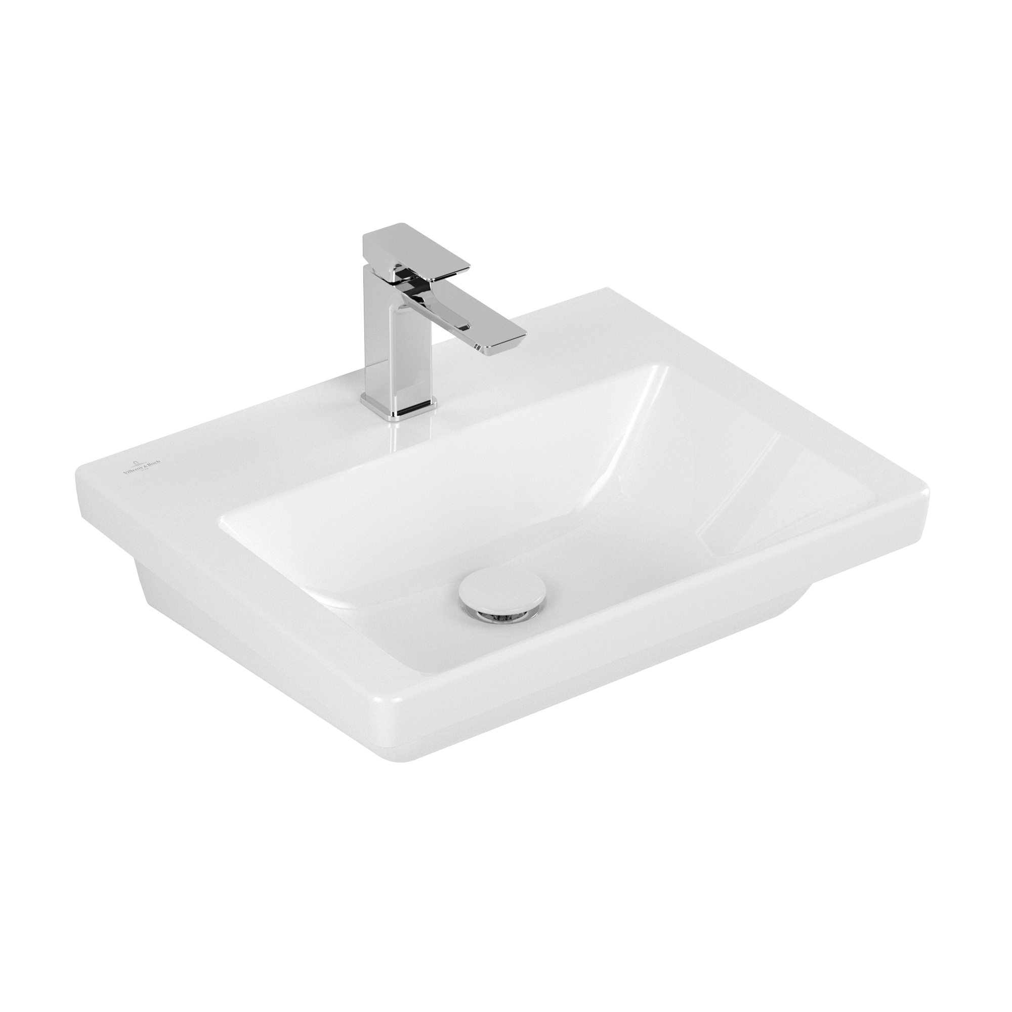 Villeroy & Boch Subway 3.0 Umywalka, 550x440x165mm, bez przelewu, Weiss Alpin