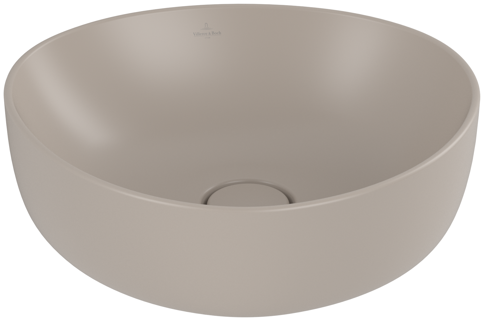 Villeroy & Boch Antao Surface-mounted washbasin, 400x395x145mm, without overflow, Almond CeramicPlus