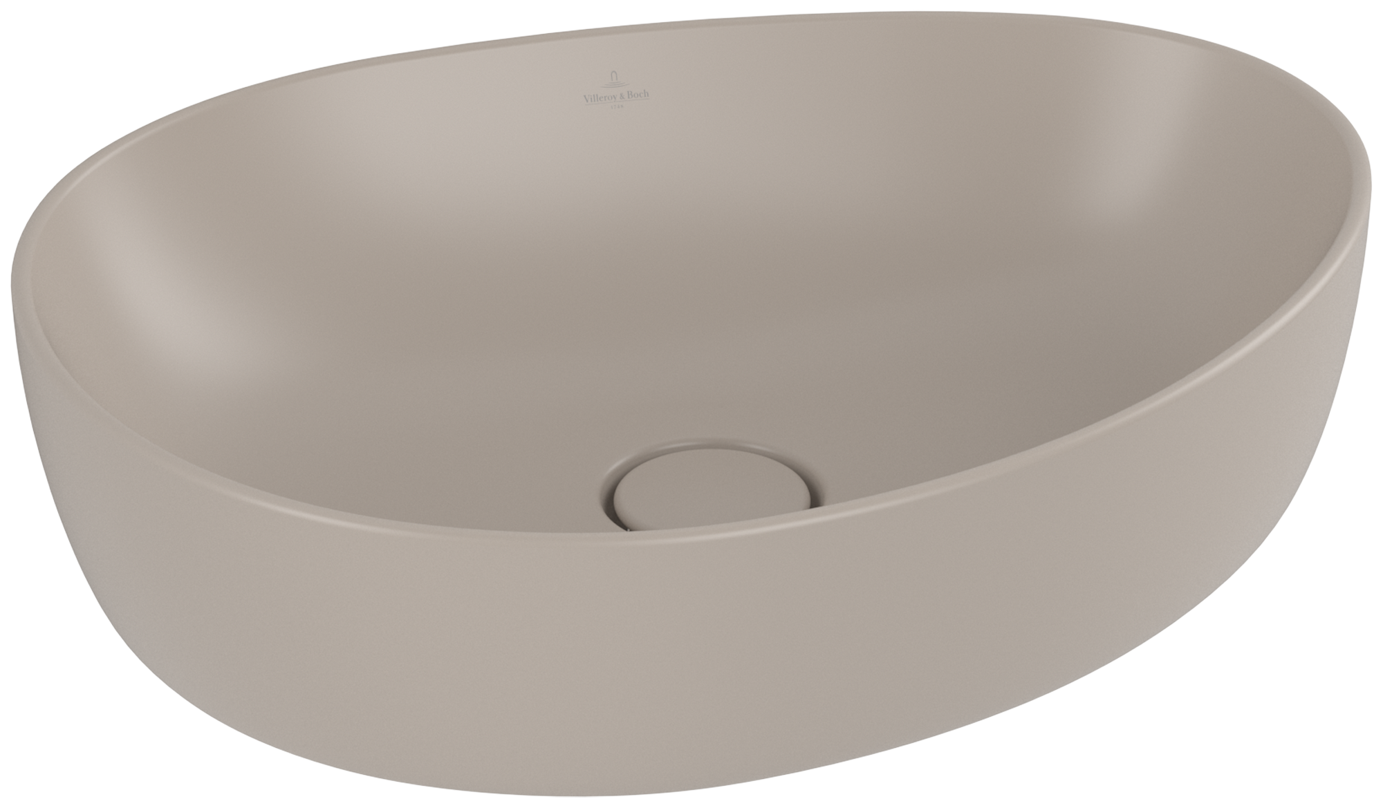 Villeroy & Boch Antao Surface-mounted washbasin, 510x400x146mm, without overflow, Almond CeramicPlus