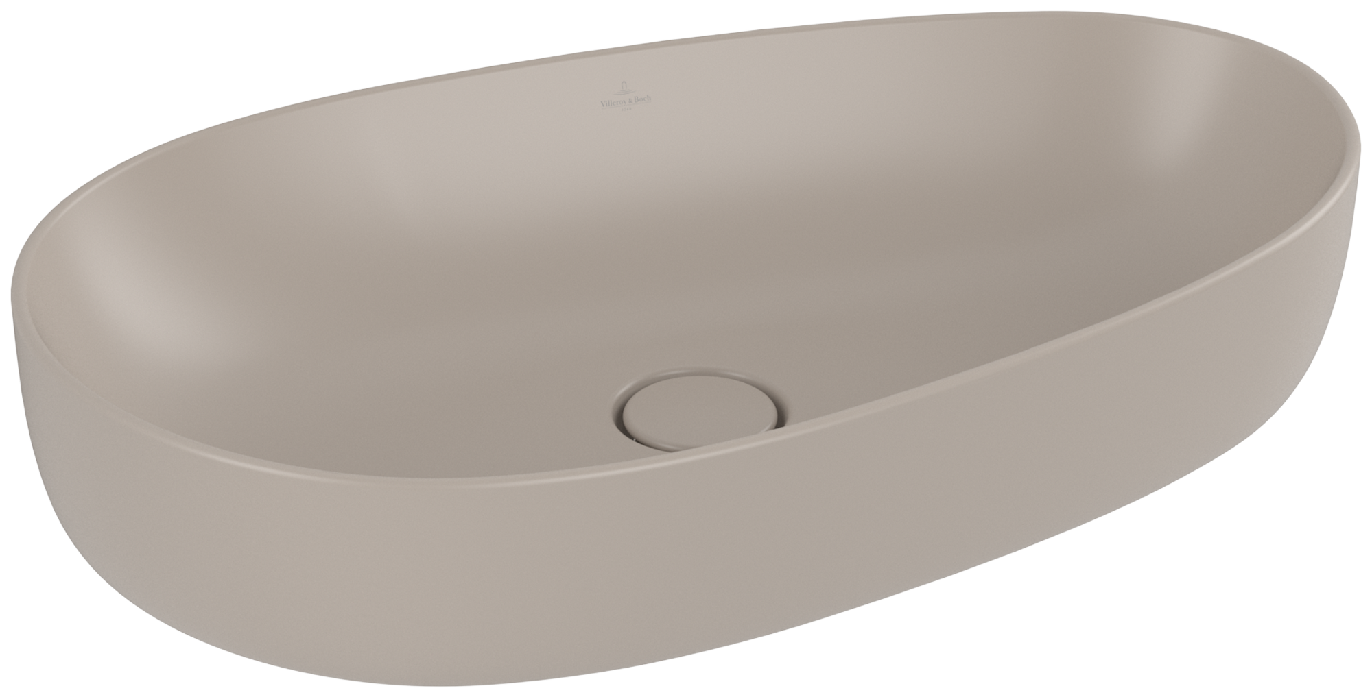 Villeroy & Boch Antao Surface-mounted washbasin, 650x400x146mm, without overflow, Almond CeramicPlus