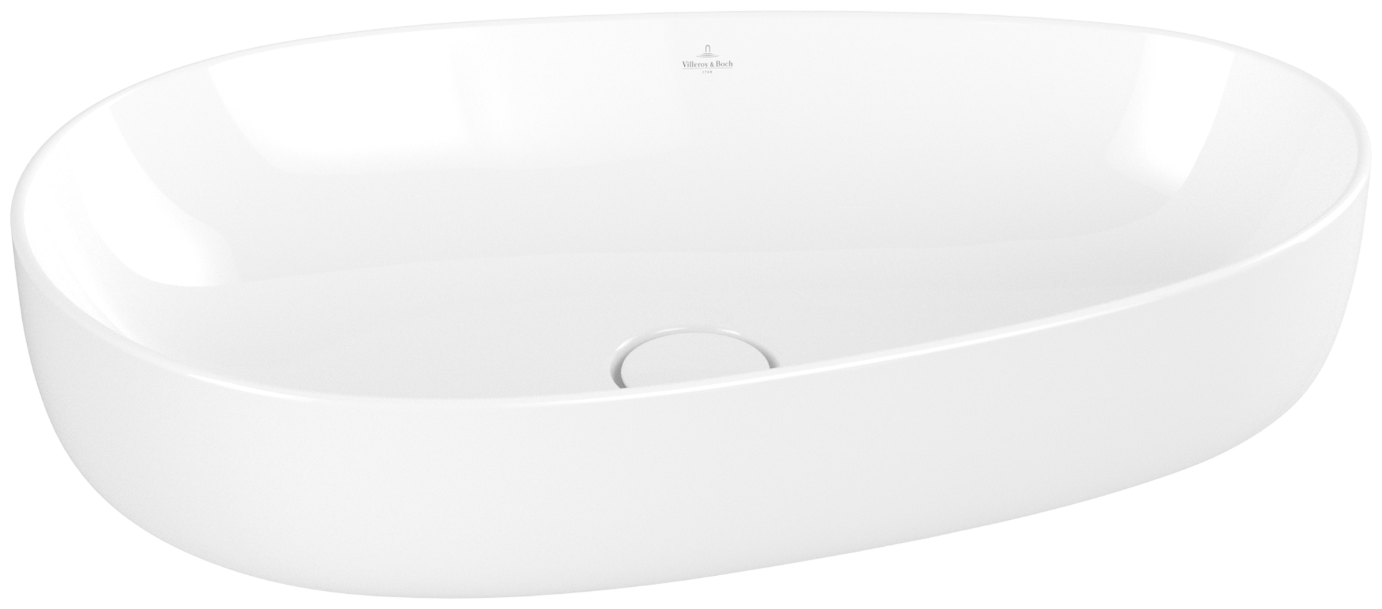 Villeroy & Boch Antao Surface-mounted washbasin, 650x400x146mm, without overflow, White Alpin CeramicPlus