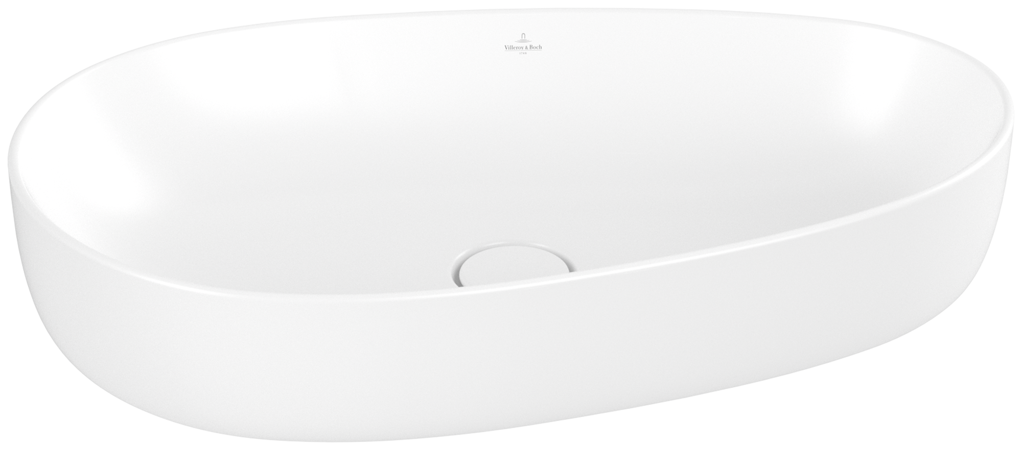 Villeroy & Boch Antao Surface-mounted washbasin, 650x400x146mm, without overflow, Stone White CeramicPlus