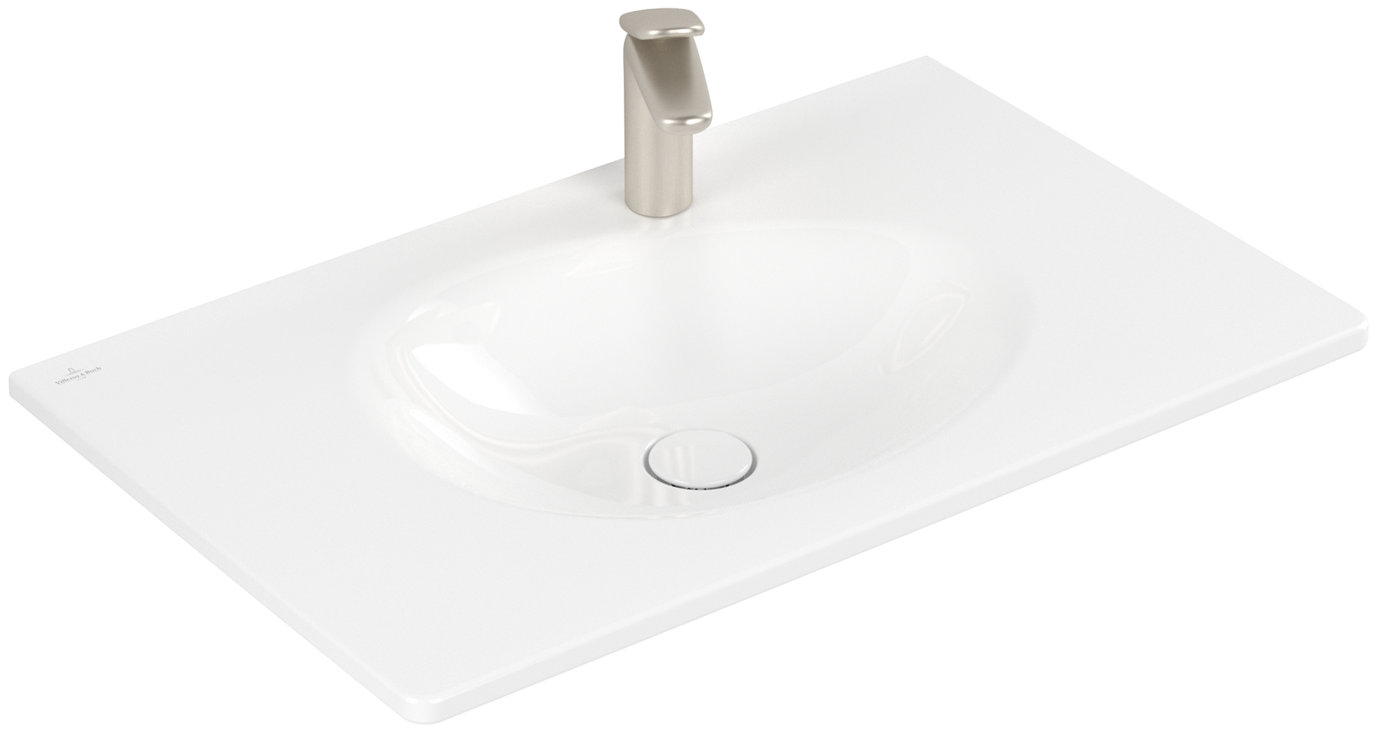 Villeroy & Boch Antao Vanity washbasin, 800x500x150mm, with concealed overflow, White Alpin CeramicPlus