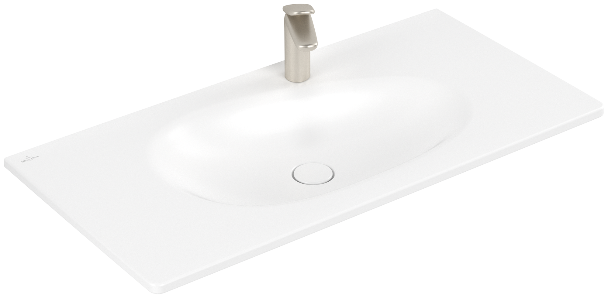 Villeroy & Boch Antao Vanity washbasin, 1000x500x150mm, without overflow, Stone White CeramicPlus