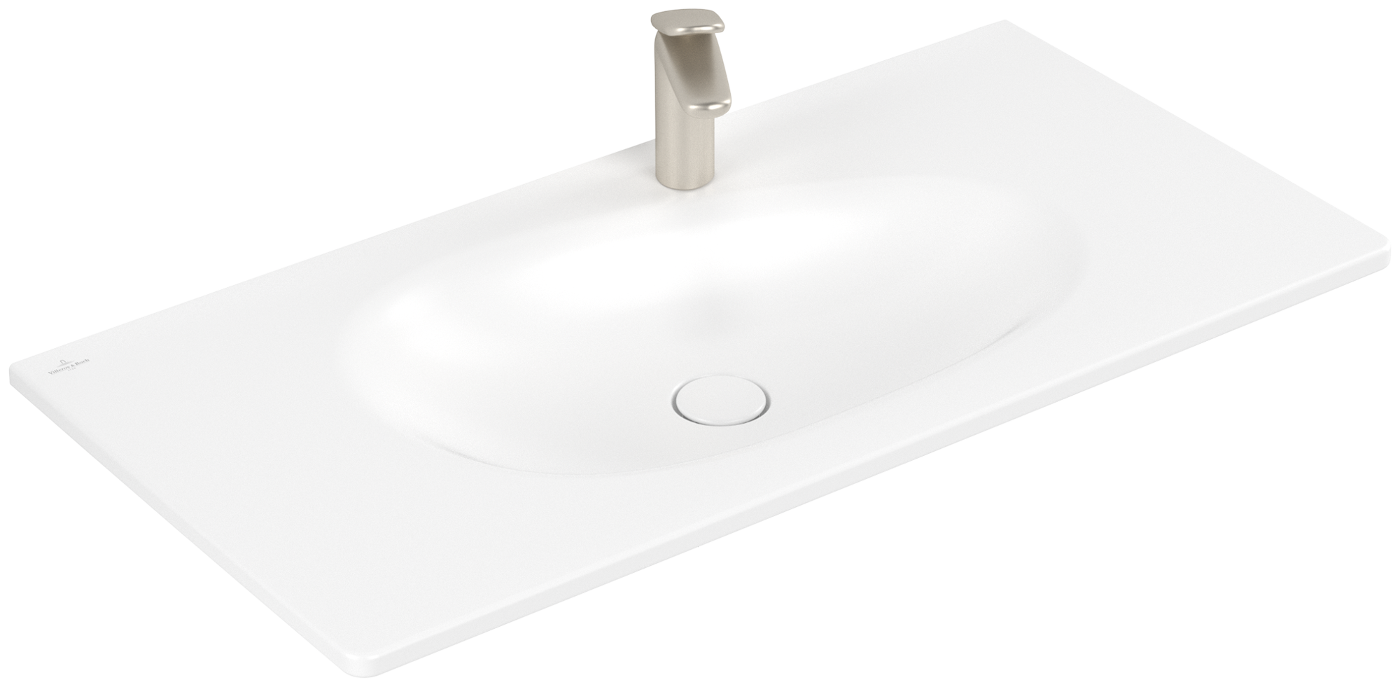 Villeroy & Boch Antao Vanity washbasin, 1000x500x150mm, with concealed overflow, Stone White CeramicPlus
