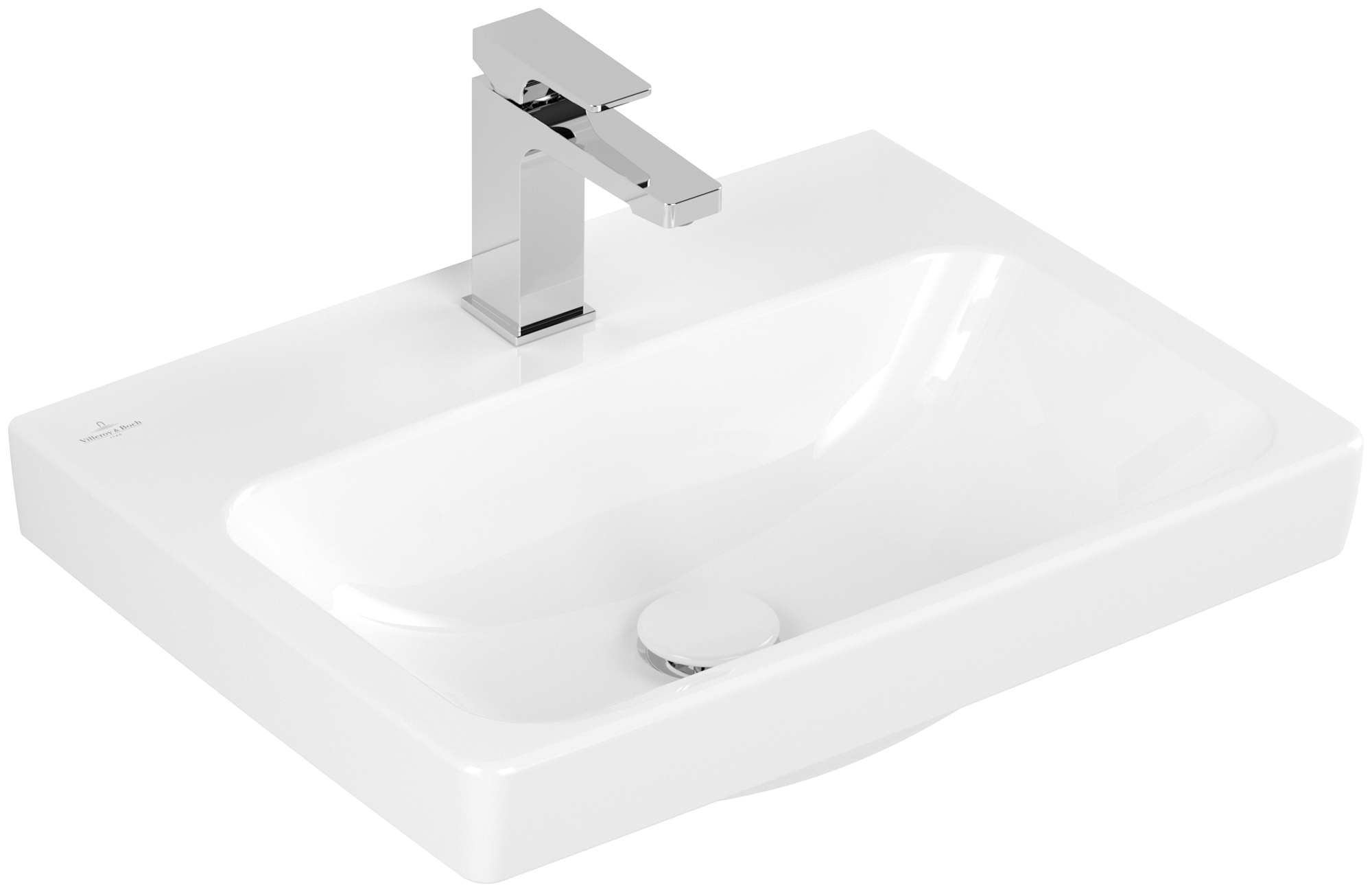 Villeroy & Boch Architectura Lavabo, 550x420x165mm, senza troppopieno, Bianco Alpin