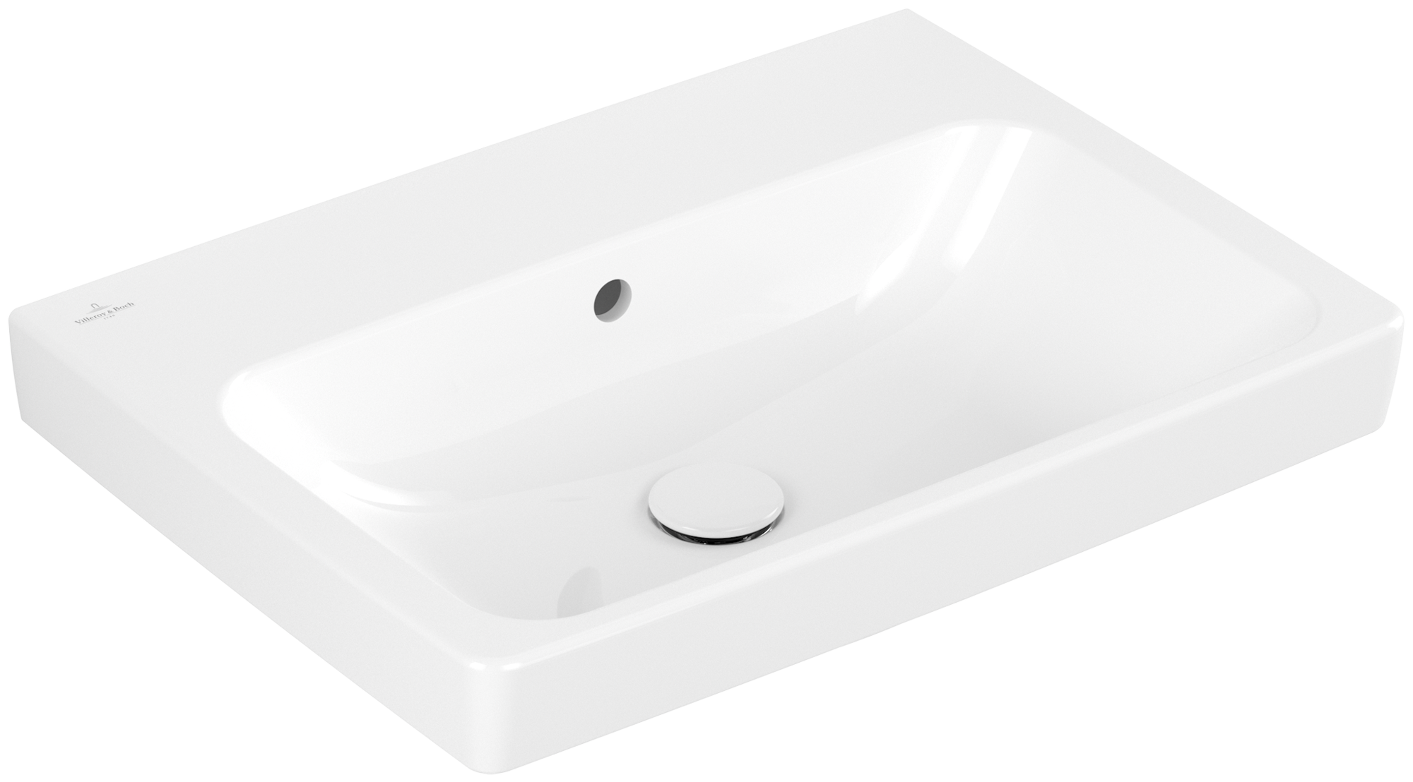 Villeroy & Boch Architectura Washbasin, 600x445x165mm, with overflow, White Alpin