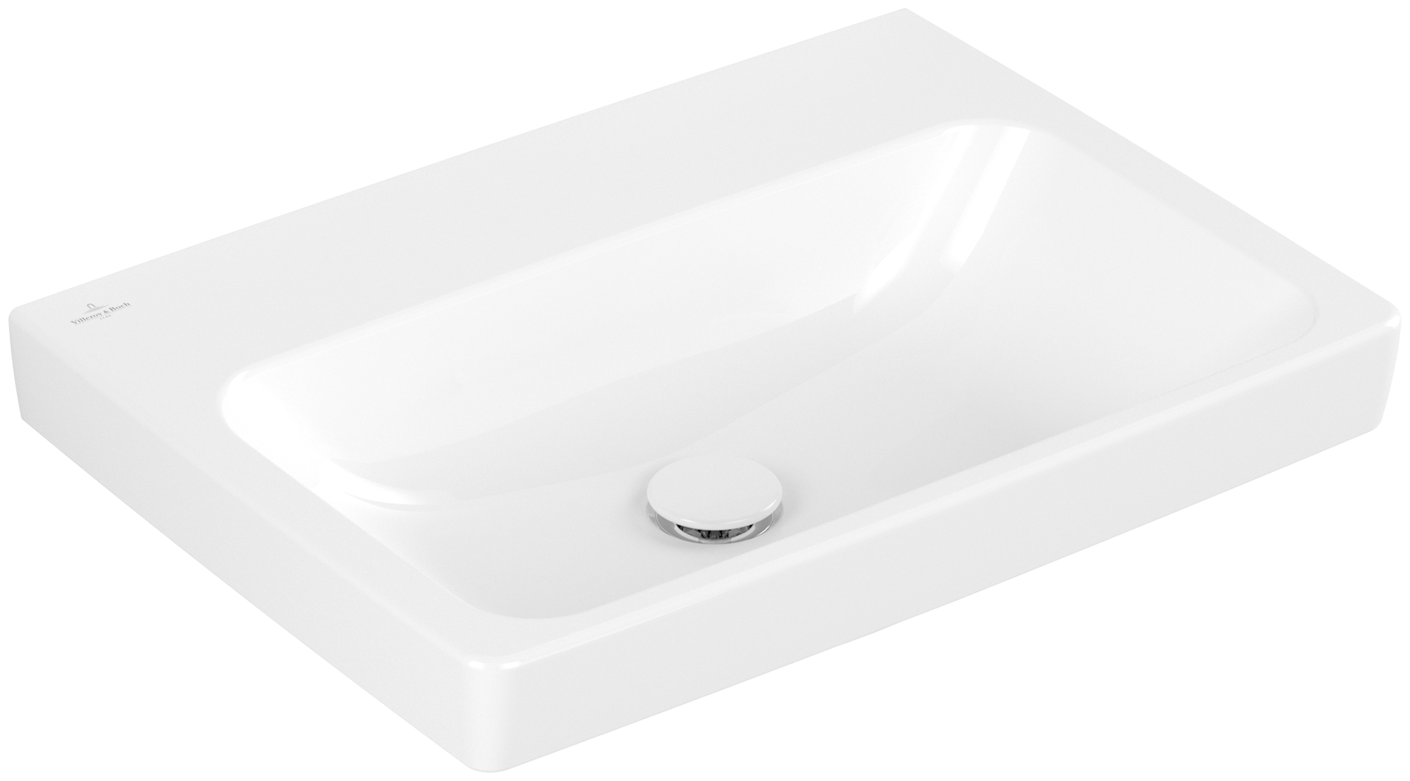 Villeroy & Boch Architectura Lavabo, 600x445x165mm, senza troppopieno, Bianco Alpin