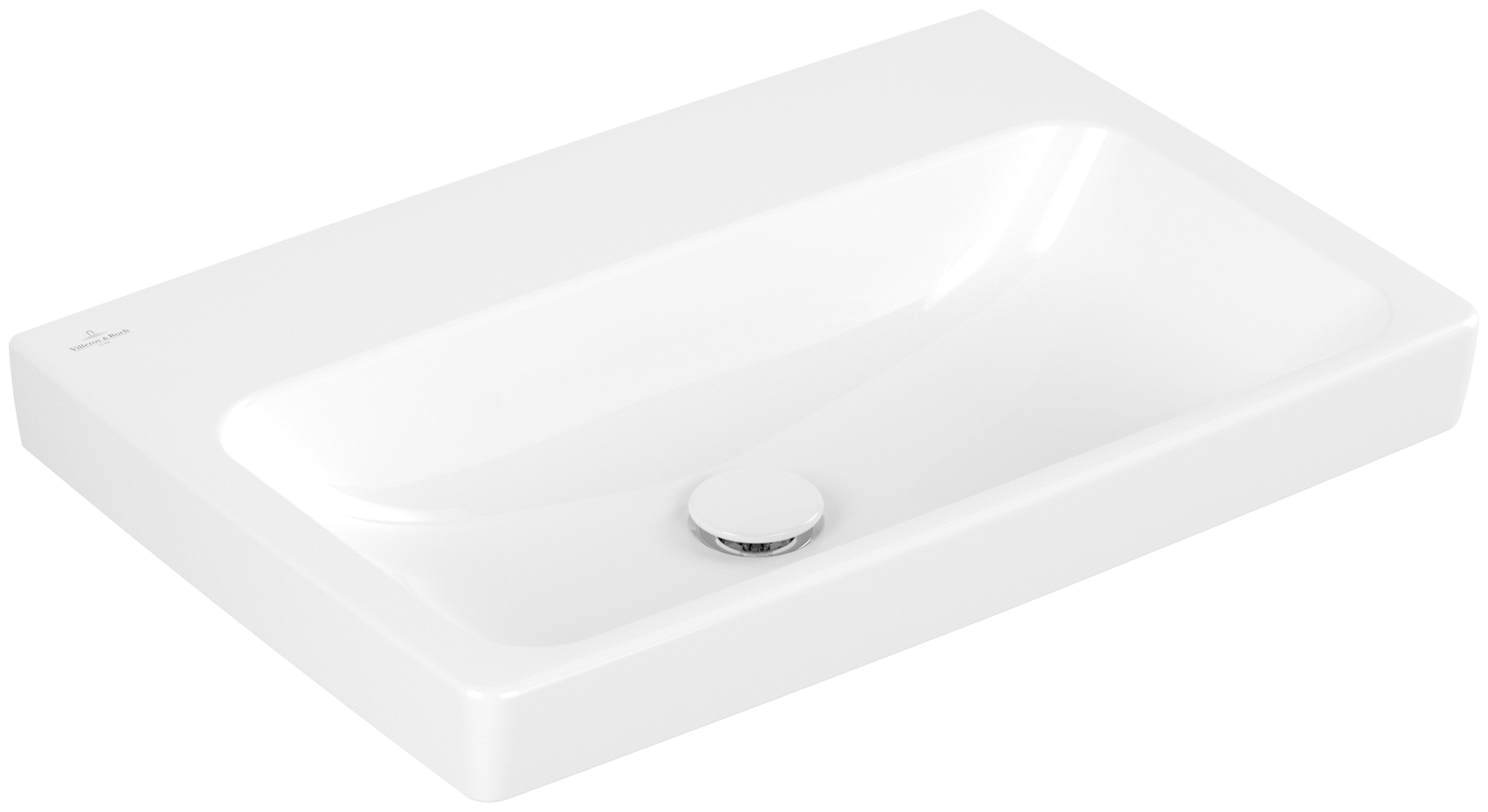 Villeroy & Boch Architectura Lavabo, 650x445x165mm, senza troppopieno, Bianco Alpin
