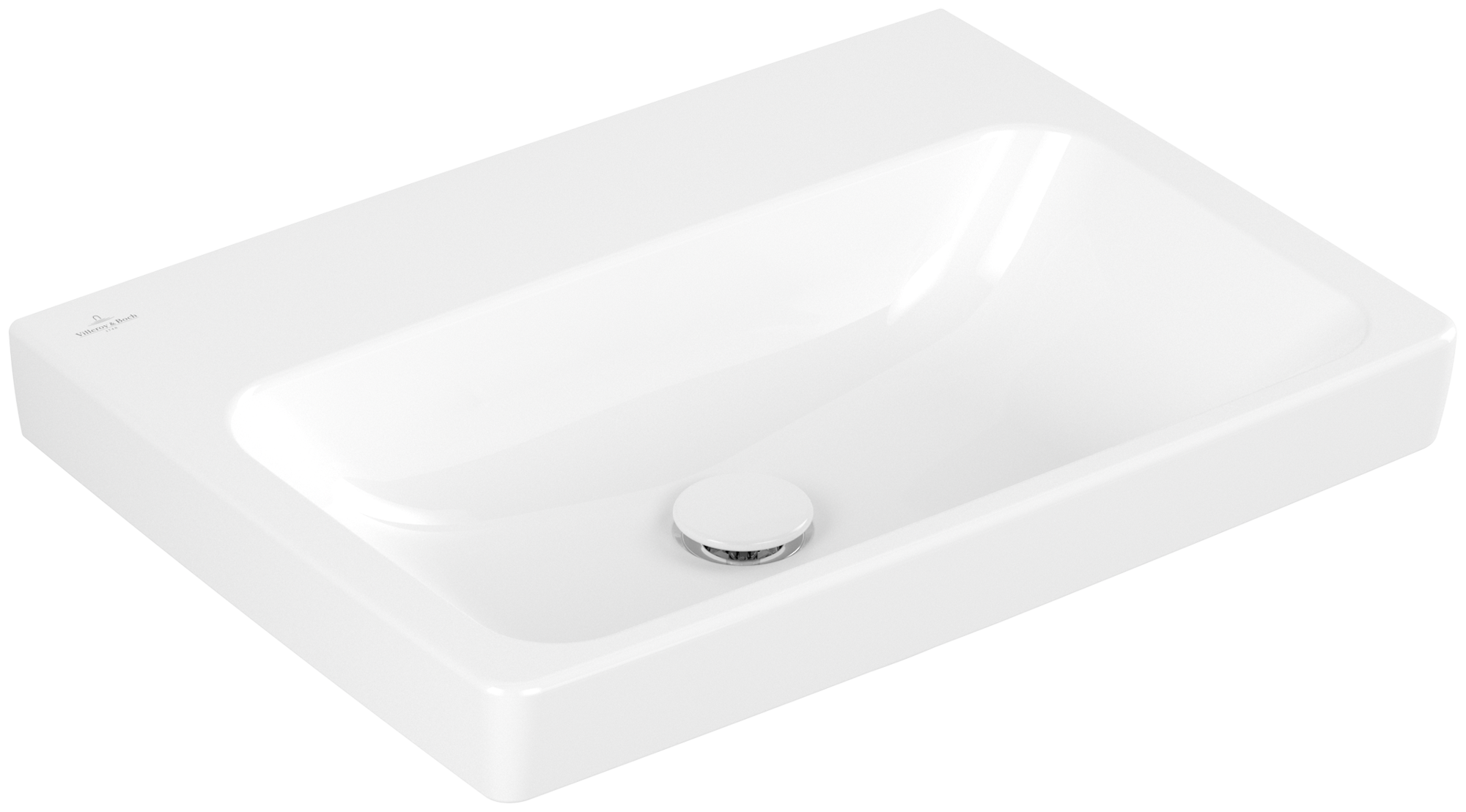 Villeroy & Boch Architectura Lavabo, 600x445x165mm, senza troppopieno, Bianco Alpin