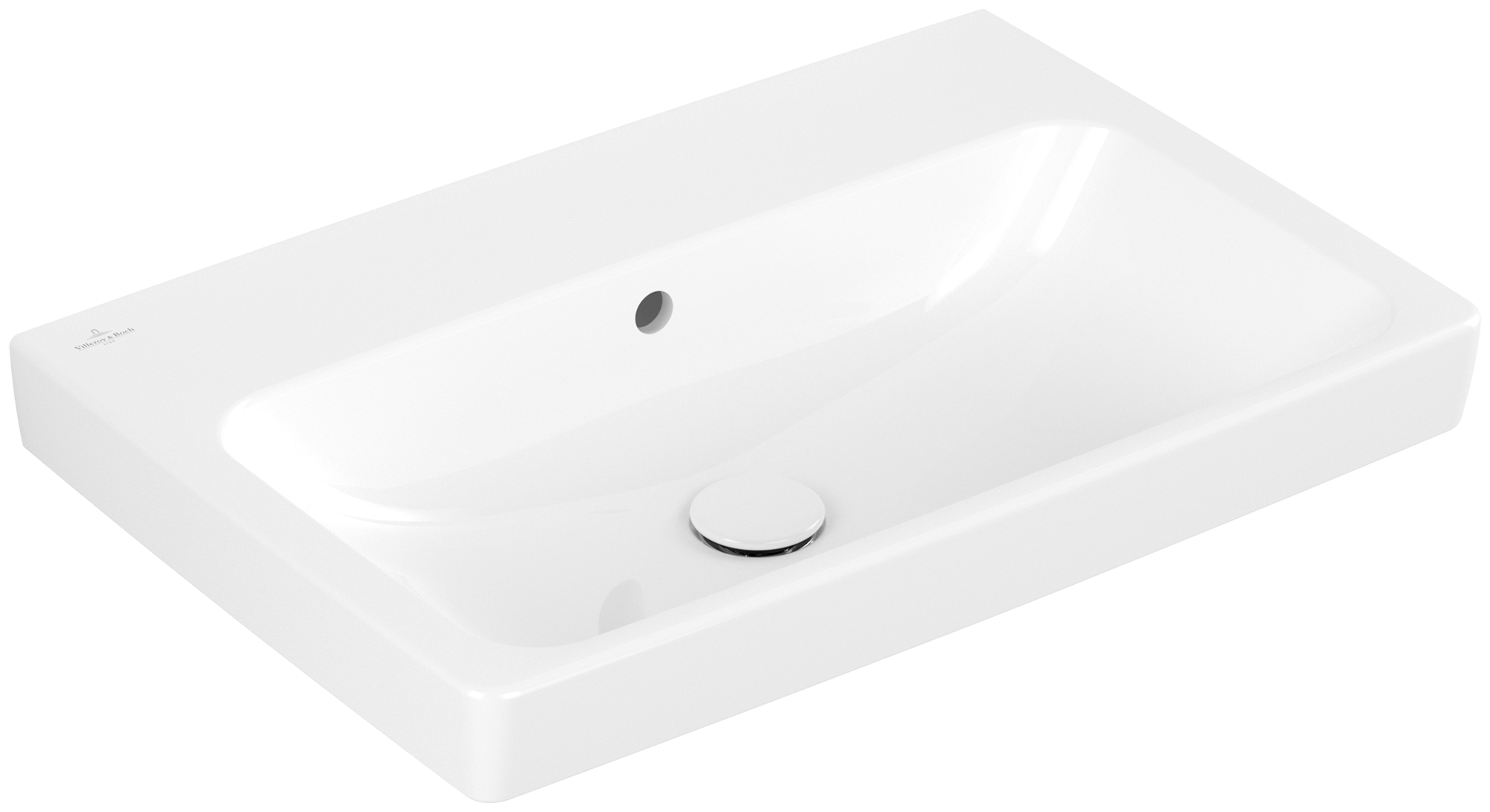 Villeroy & Boch Architectura Wastafel, 650x445x165mm, met overloop, White Alpine CeramicPlus