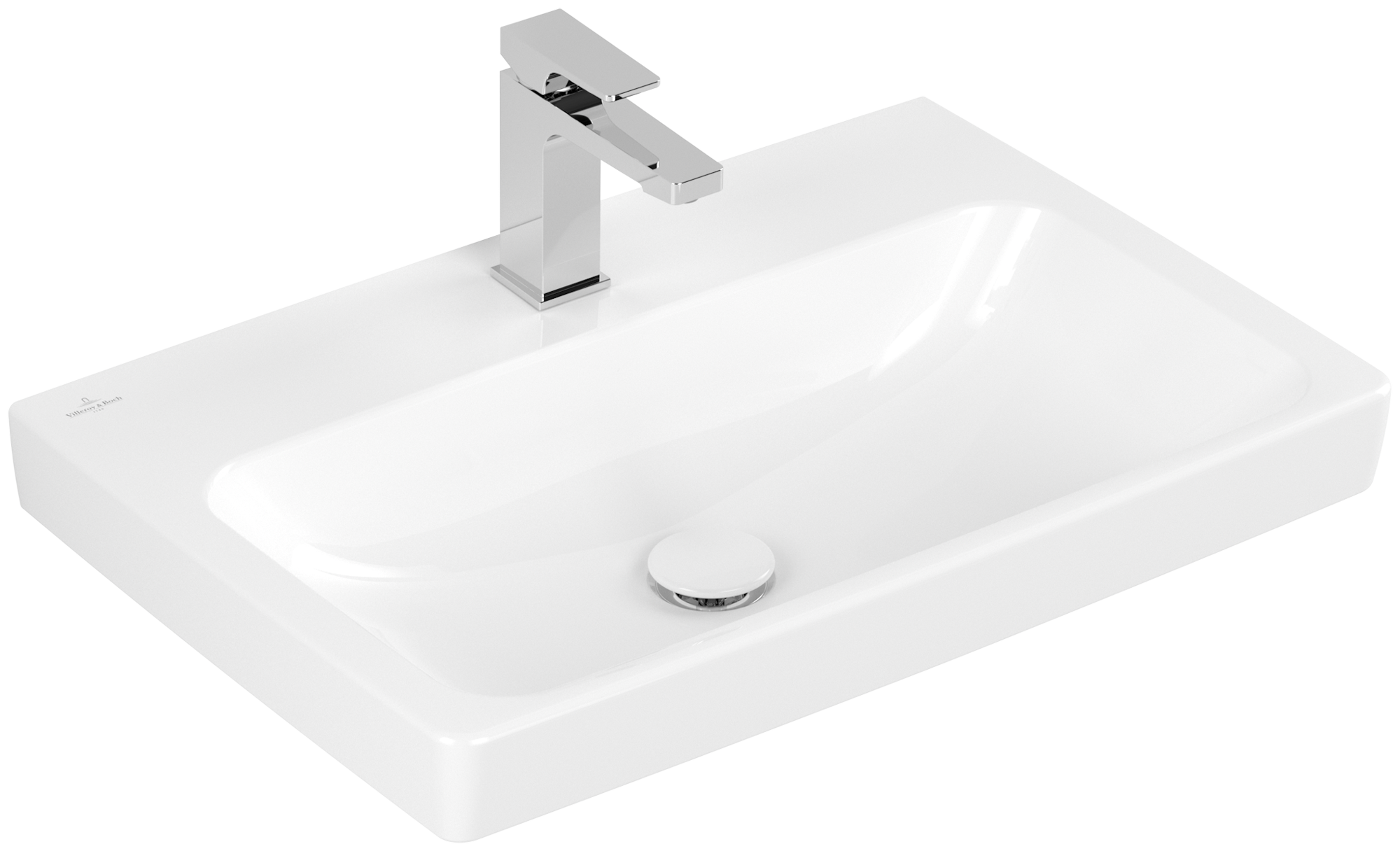 Villeroy & Boch Architectura Lavabo, 650x445x165mm, senza troppopieno, Bianco Alpin