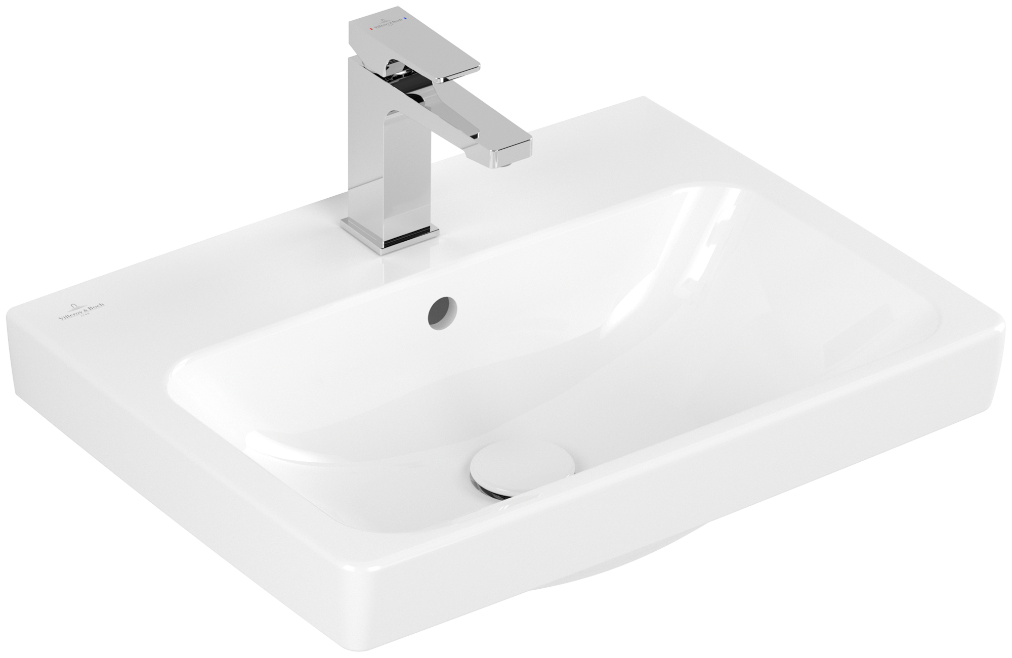 Villeroy & Boch Architectura Washbasin, 550x420x165mm, with overflow, White Alpin