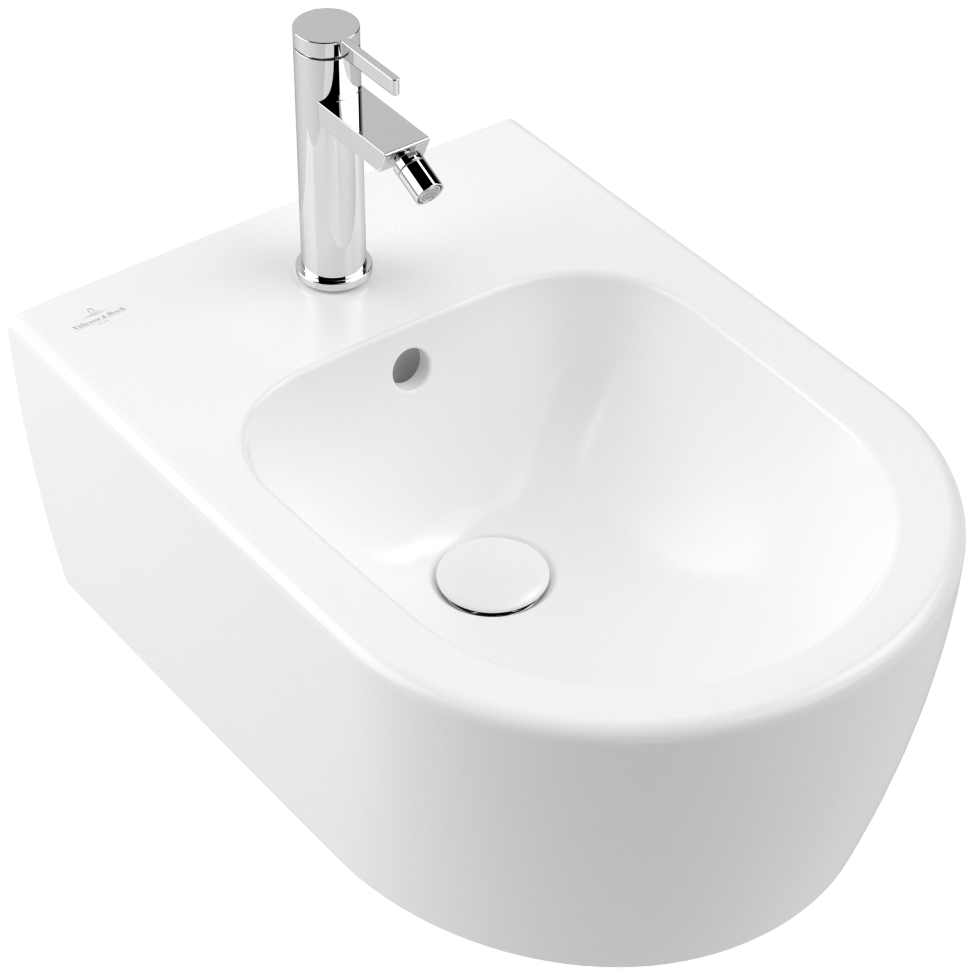 Villeroy & Boch Avento Bidet, 370x530mm, Stone White CeramicPlus