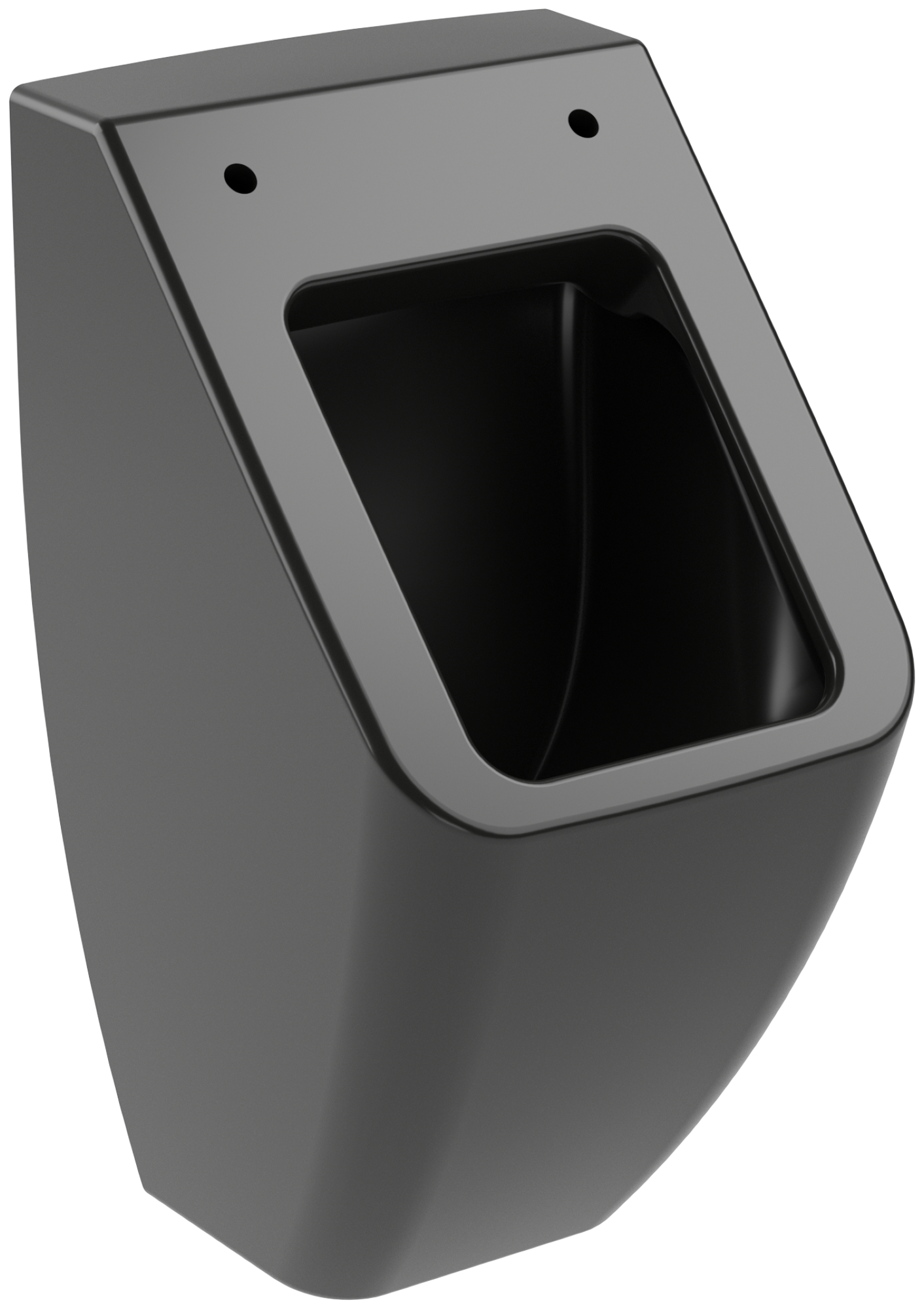Villeroy & Boch Venticello DirectFlush Urinoir à action siphonique, pour couvercle, alimentation encastrée, 285x320mm, Pure Black CeramicPlus