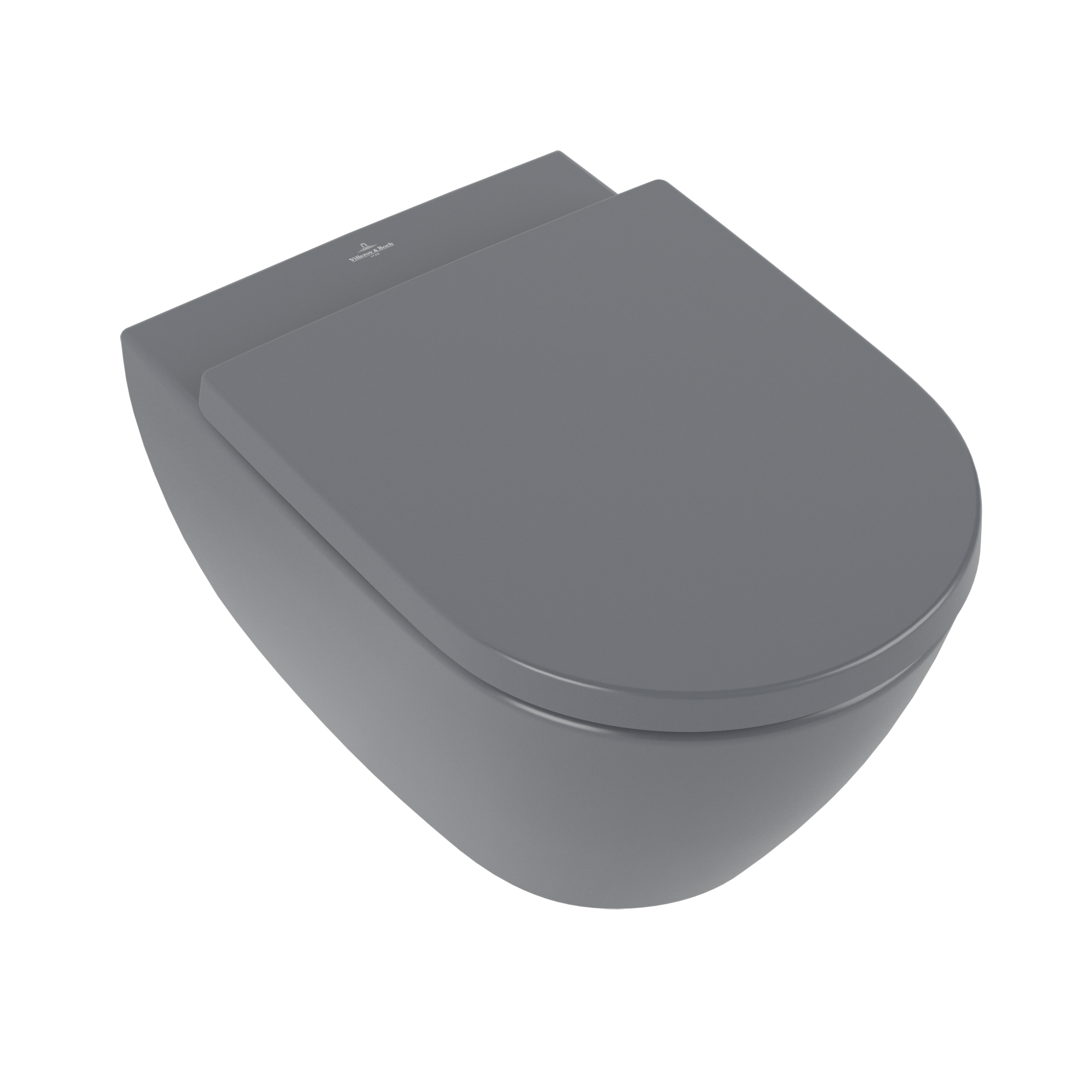 Villeroy & Boch 萨泊威 2.0 直旋冲水 直冲式座厕，冲水槽开放式, 挂墙式, 配备 直旋冲水, 石墨灰 CPlus
易洁釉面
