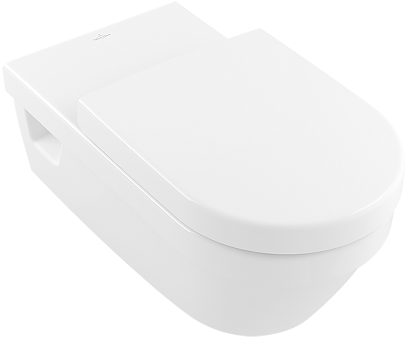 Villeroy & Boch ViCare previously Architectura Vita Washdown toilet ViCare, rimless, wall-mounted, with DirectFlush, White Alpin