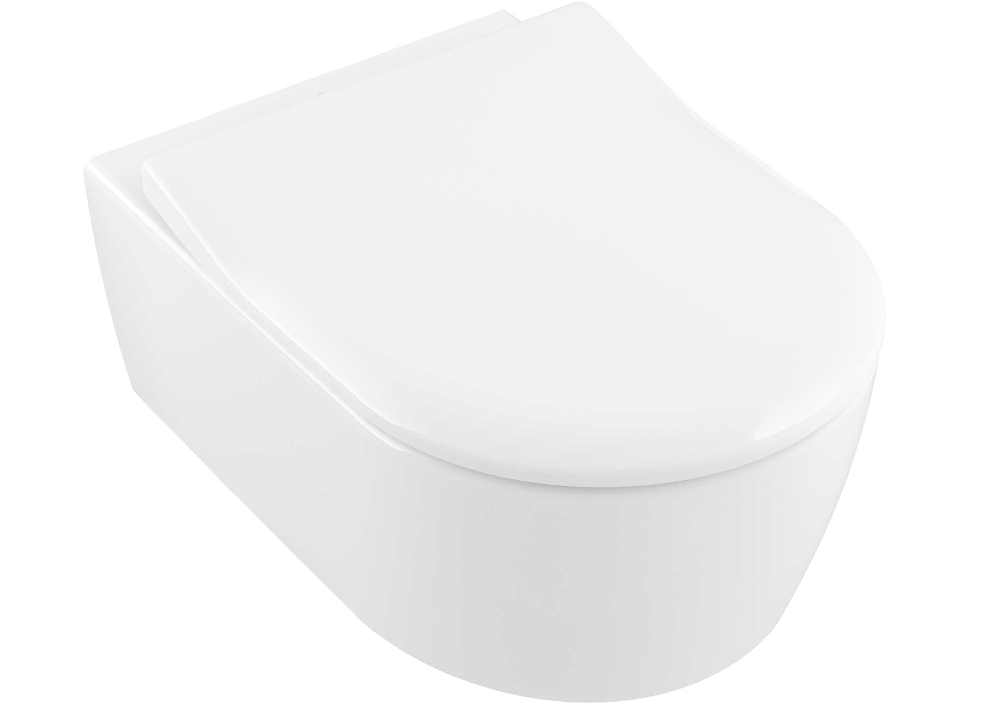 Villeroy & Boch Avento DirectFlush Combi-Pack, wall-mounted, with DirectFlush, White Alpin CeramicPlus