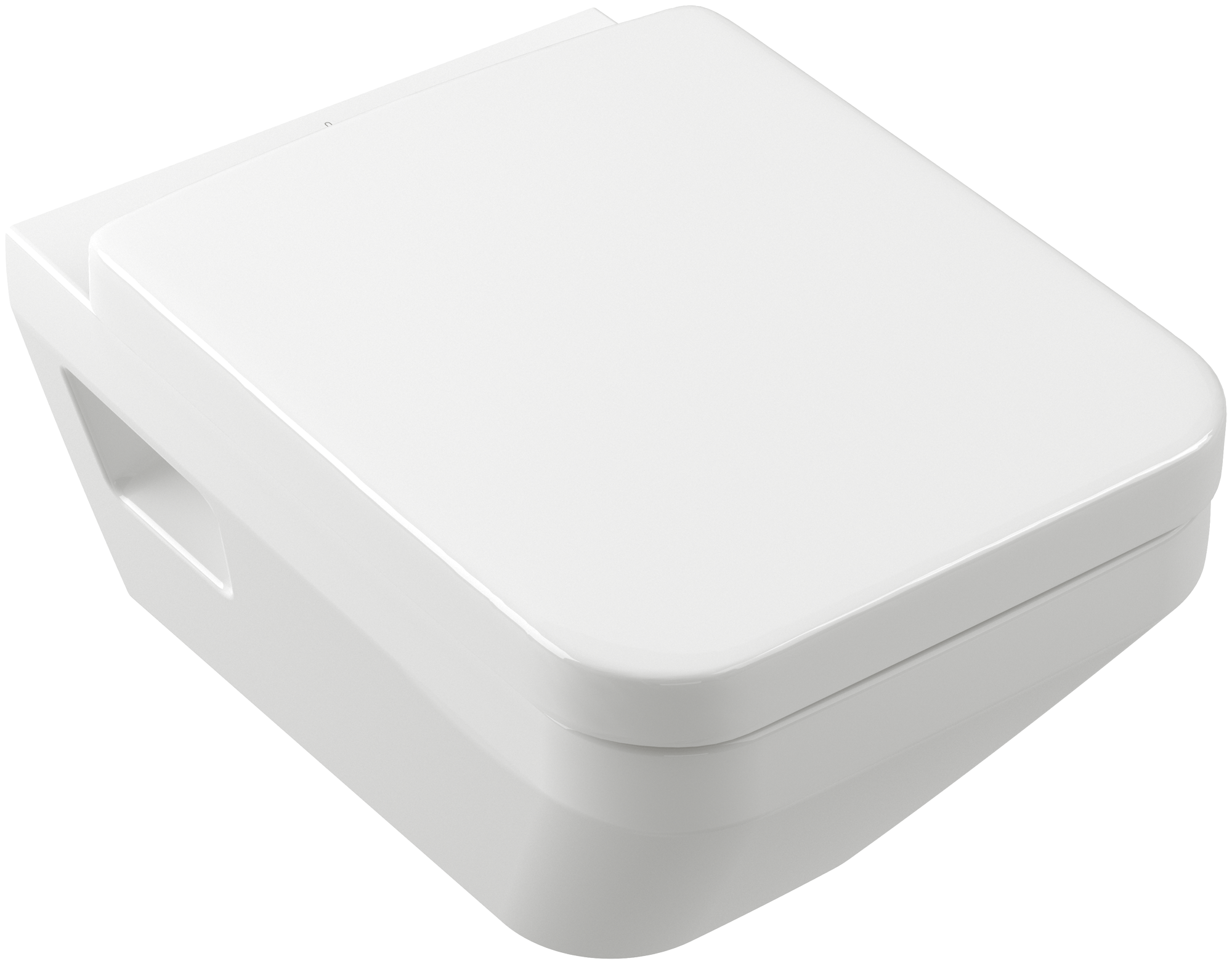 Villeroy & Boch Architectura TwistFlush Tiefspül-WC spülrandlos, wandhängend, mit TwistFlush, Weiß Alpin CeramicPlus