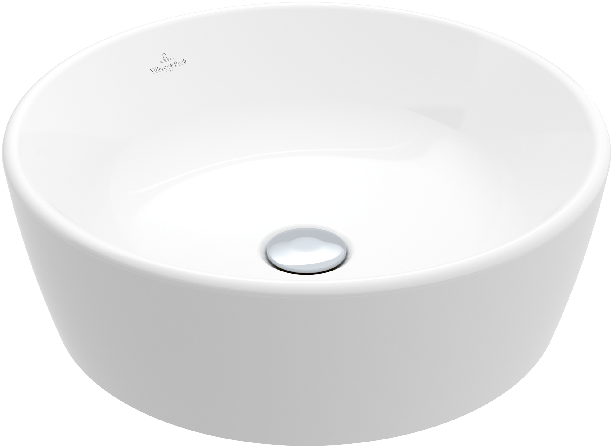 Villeroy & Boch Architectura Surface-mounted washbasin, 450x450x155mm, without overflow, White Alpin