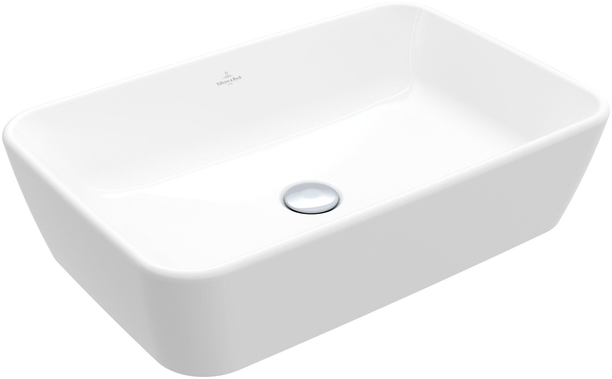 Villeroy & Boch Architectura Surface-mounted washbasin, 600x405x155mm, without overflow, White Alpin