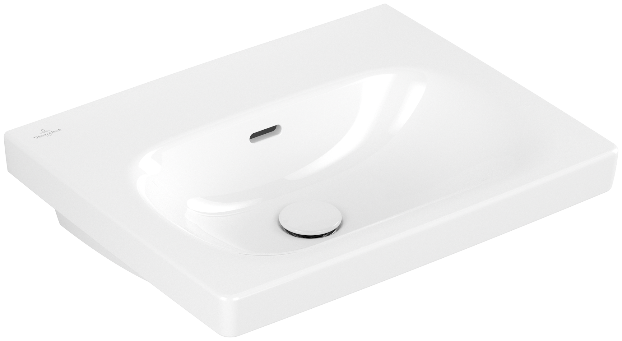 Villeroy & Boch Skyla Washbasin, 445x550x150mm, with overflow, White Alpin