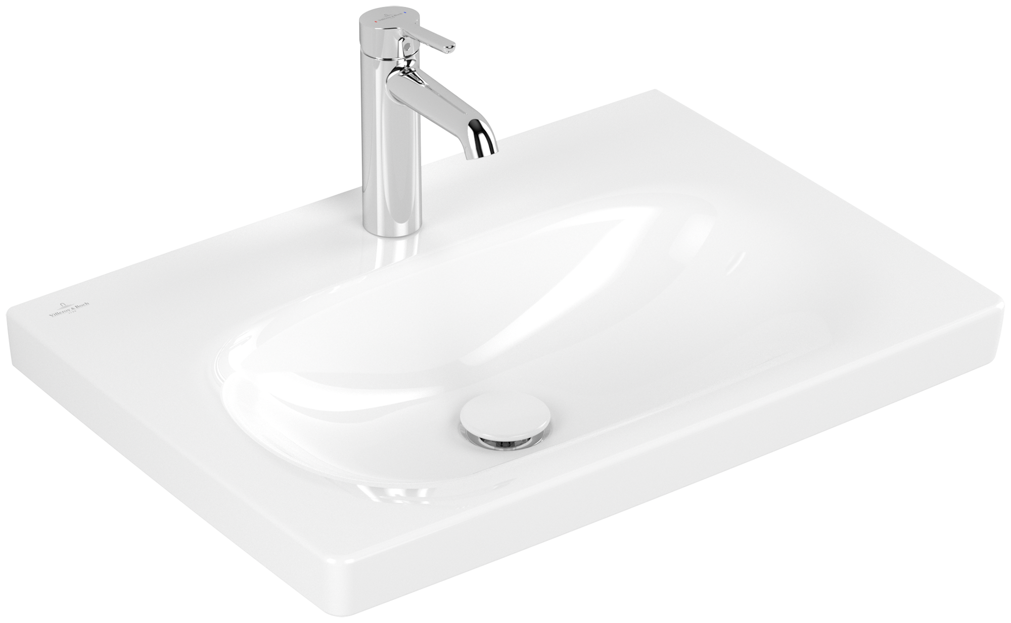 Villeroy & Boch Skyla Umywalka, 650x460x160mm, bez przelewu, Weiss Alpin