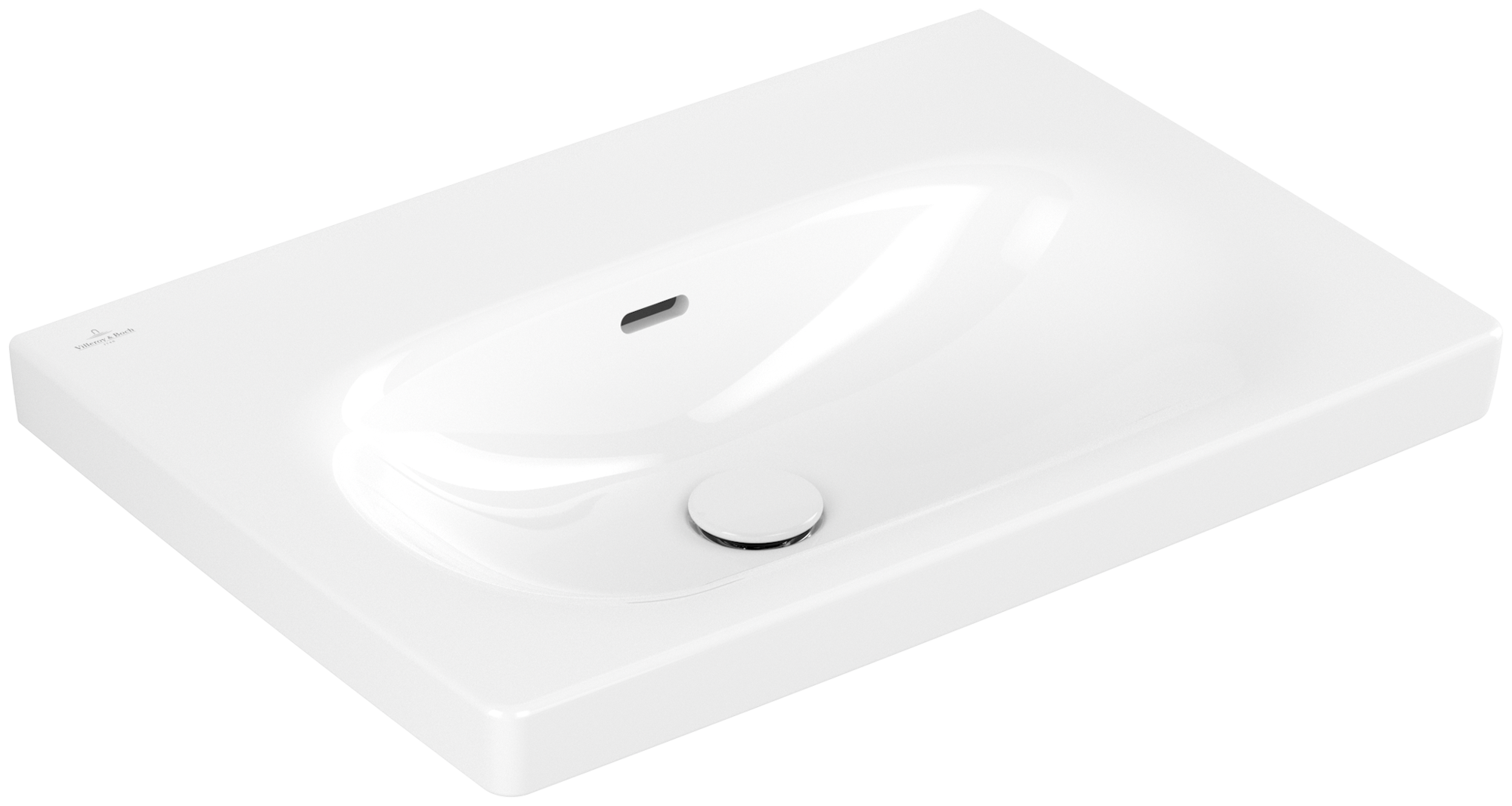 Villeroy & Boch Skyla Umywalka, 650x460x160mm, z przelewem, Weiss Alpin