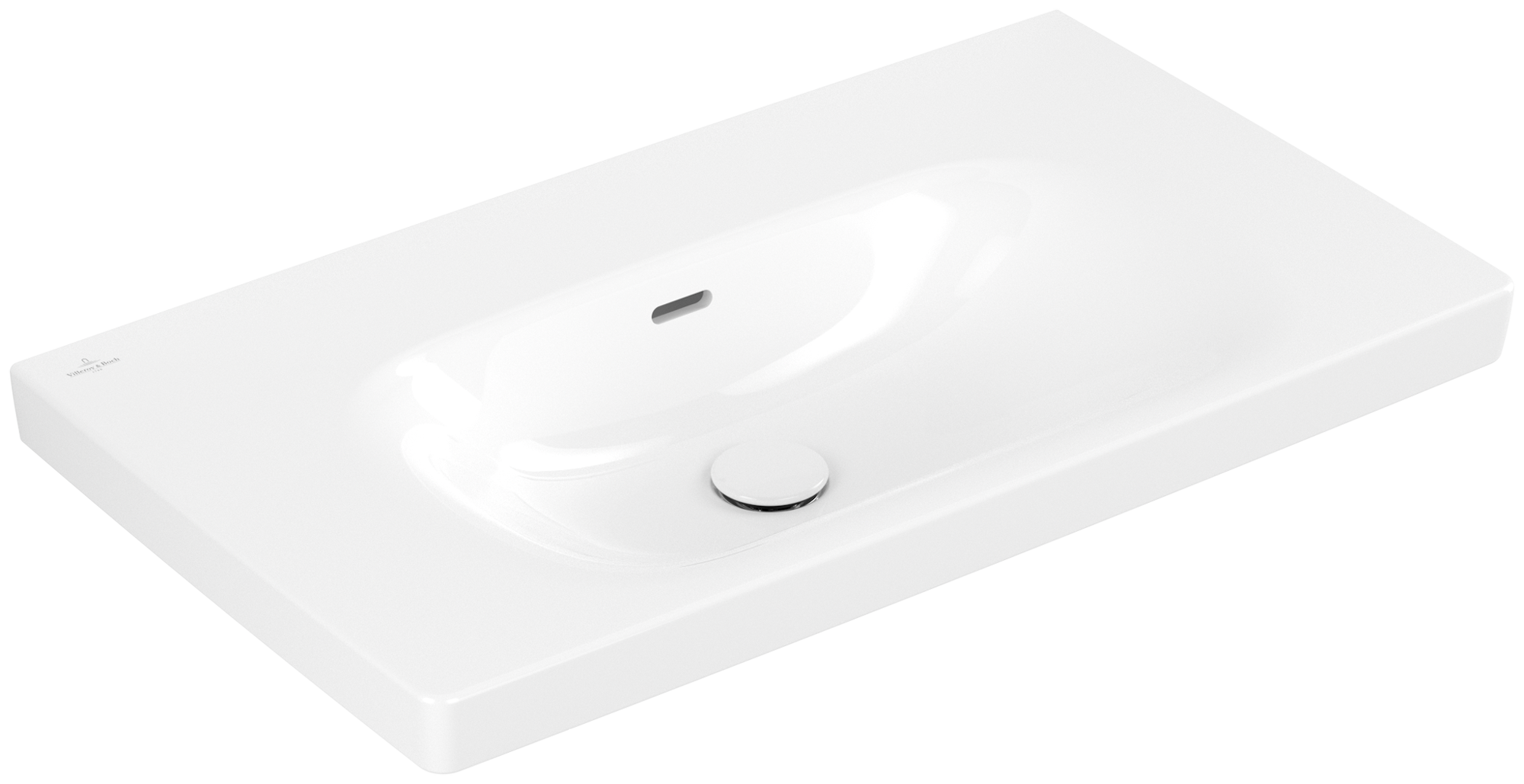 Villeroy & Boch Skyla Vanity washbasin, 800x460x160mm, with overflow, White Alpin