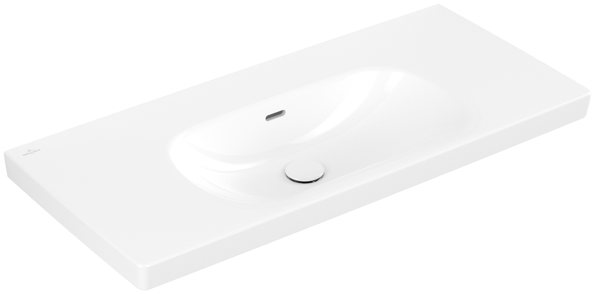 Villeroy & Boch Skyla Schrankwaschtisch, 1000x460x160mm, mit Überlauf, Weiß Alpin