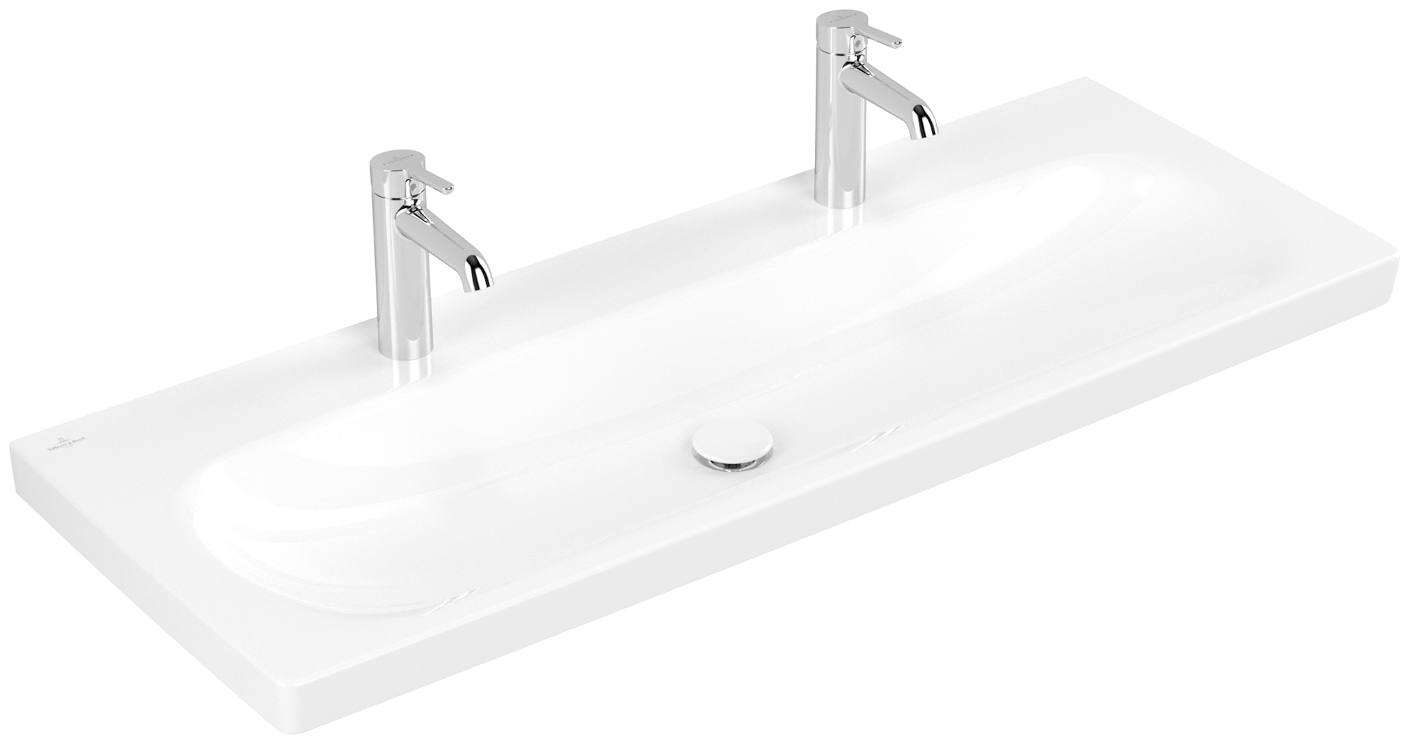 Villeroy & Boch Skyla Vanity washbasin, 1200x460x160mm, without overflow, White Alpin