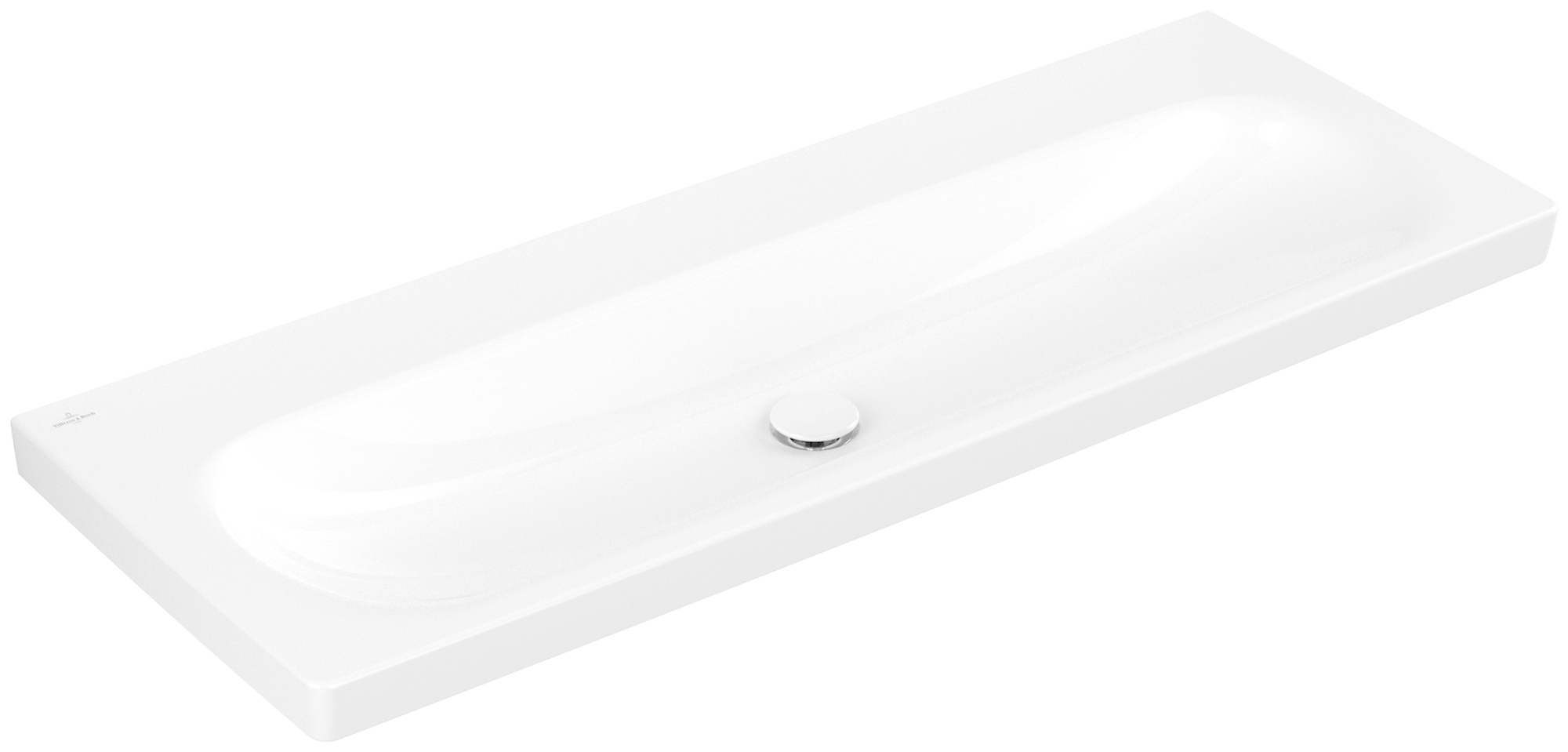 Villeroy & Boch Skyla Vanity washbasin, 1200x460x160mm, without overflow, White Alpin