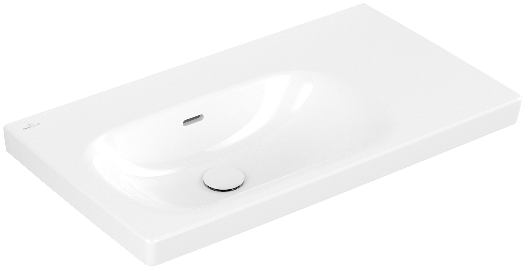 Villeroy & Boch Skyla Plan de toilette, 800x460x160mm, avec trop-plein, Blanc