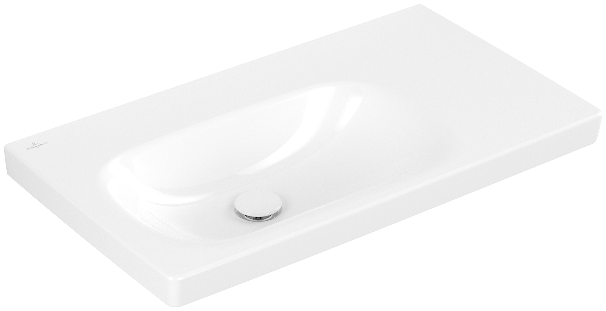 Villeroy & Boch Skyla Plan de toilette, 800x460x160mm, sans trop-plein, Blanc