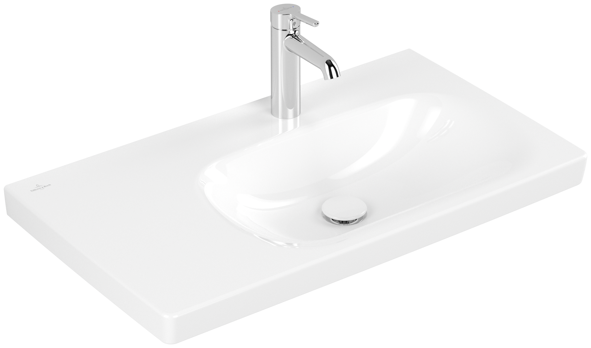 Villeroy & Boch Skyla Vanity washbasin, 800x460x160mm, without overflow, White Alpin