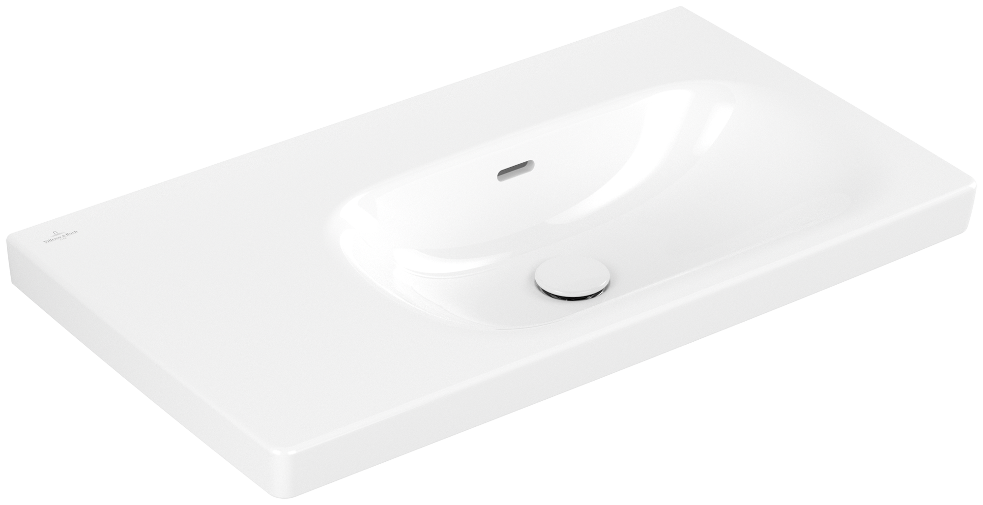 Villeroy & Boch Skyla Vanity washbasin, 800x460x160mm, with overflow, White Alpin