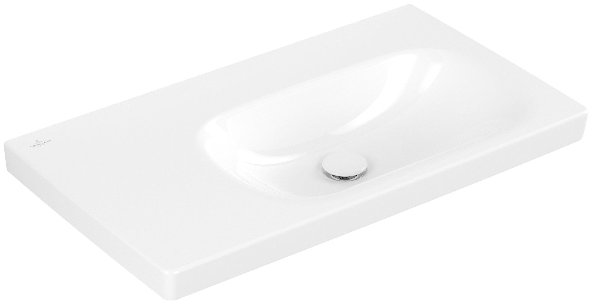 Villeroy & Boch Skyla Vanity washbasin, 800x460x160mm, without overflow, White Alpin