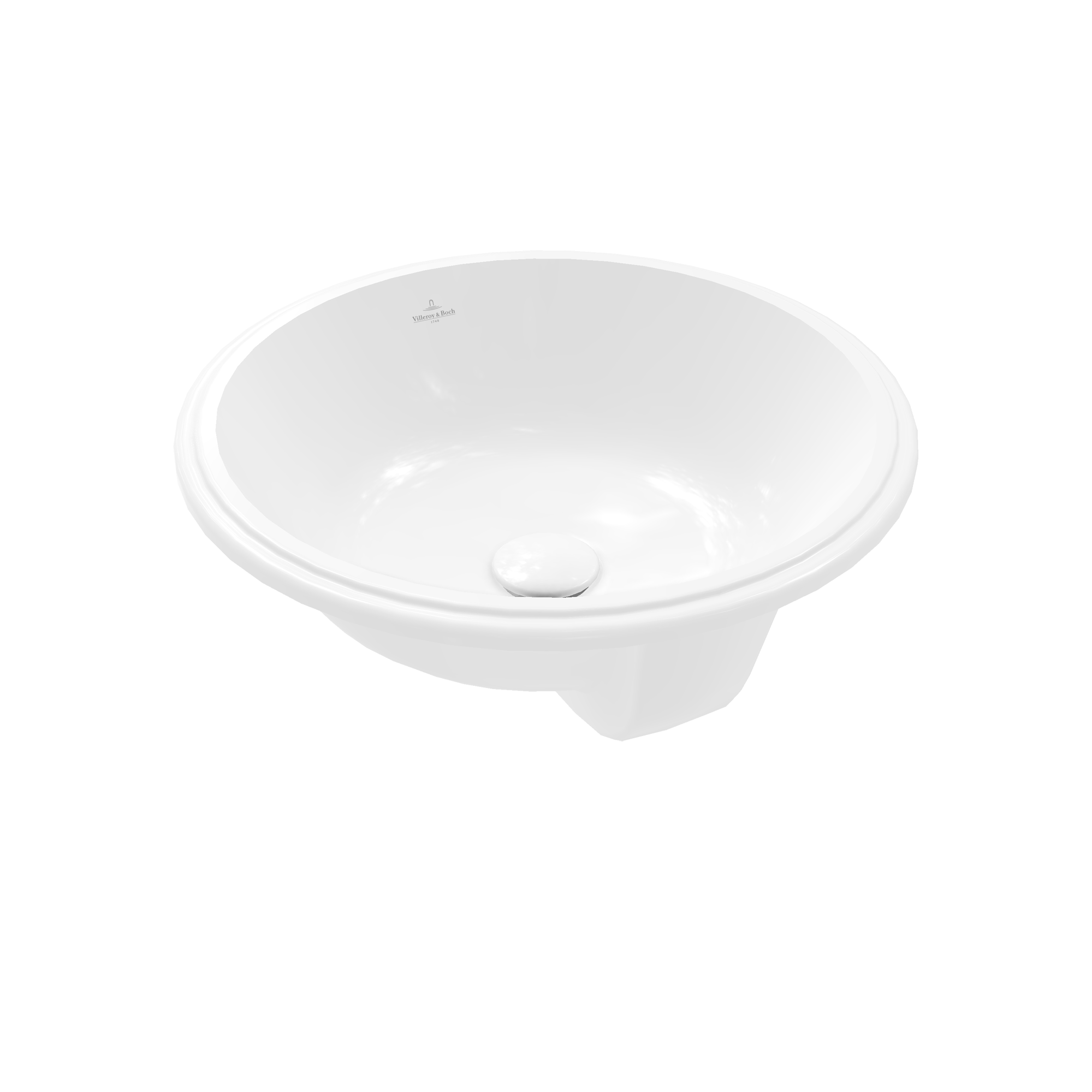 Villeroy & Boch Architectura Undercounter washbasin, 450x450x175mm, with overflow, White Alpin CeramicPlus