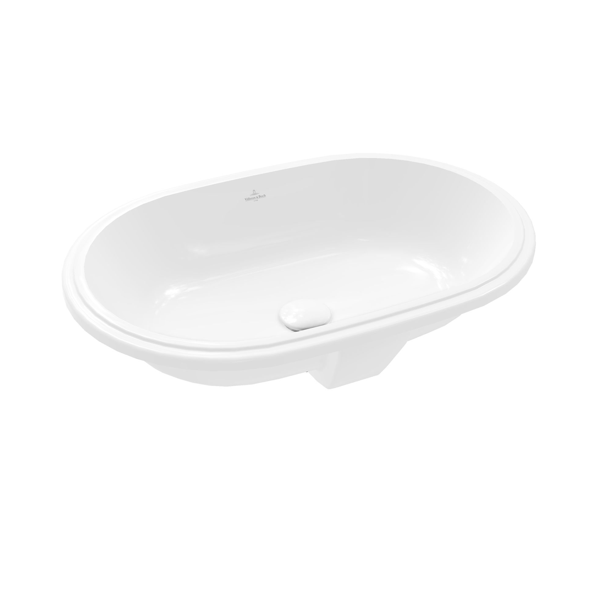 Villeroy & Boch Architectura Undercounter washbasin, 430x630x175mm, with overflow, White Alpin CeramicPlus