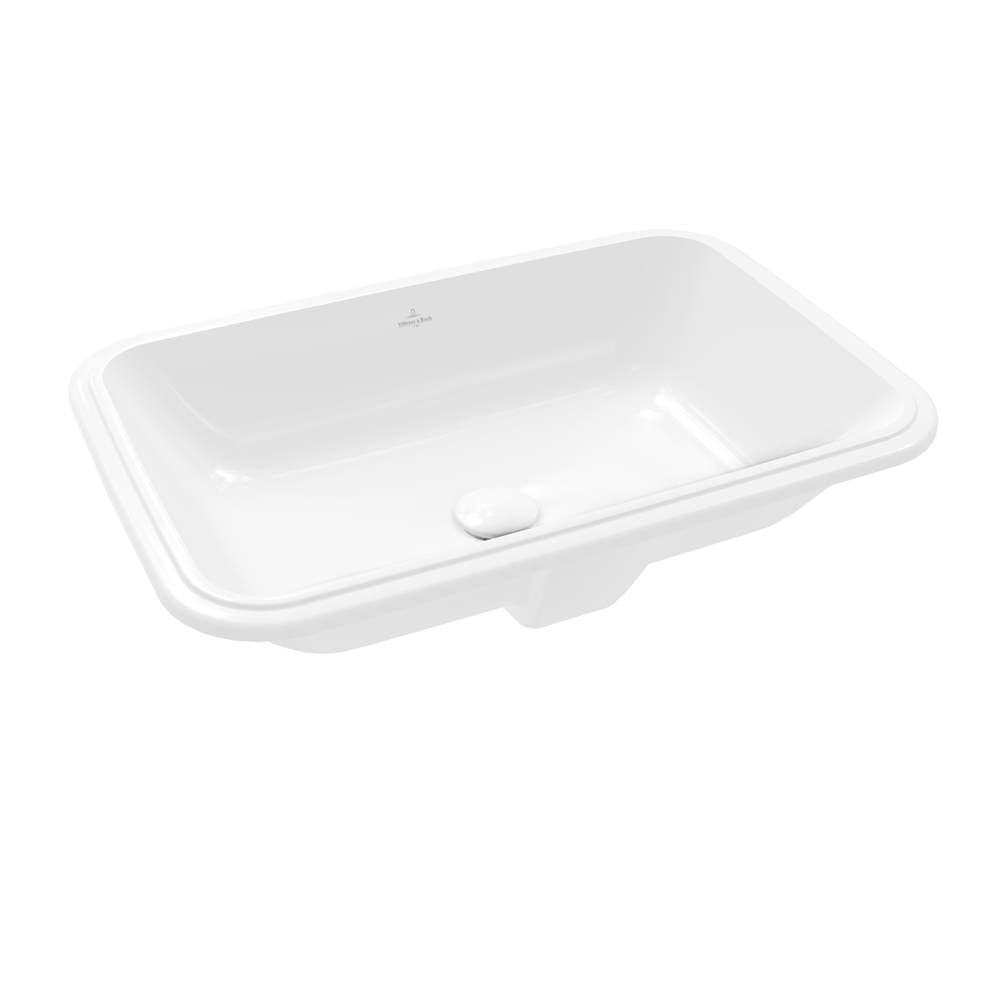 Villeroy & Boch Architectura Undercounter washbasin, 630x430x175mm, with overflow, White Alpin