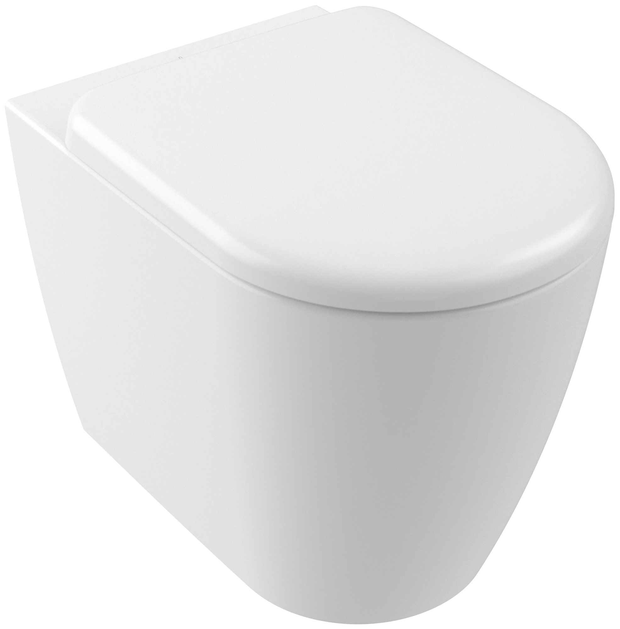 Villeroy & Boch Skyla TwistFlush Tiefspül-WC spülrandlos, bodenstehend, mit TwistFlush, Stone White CeramicPlus