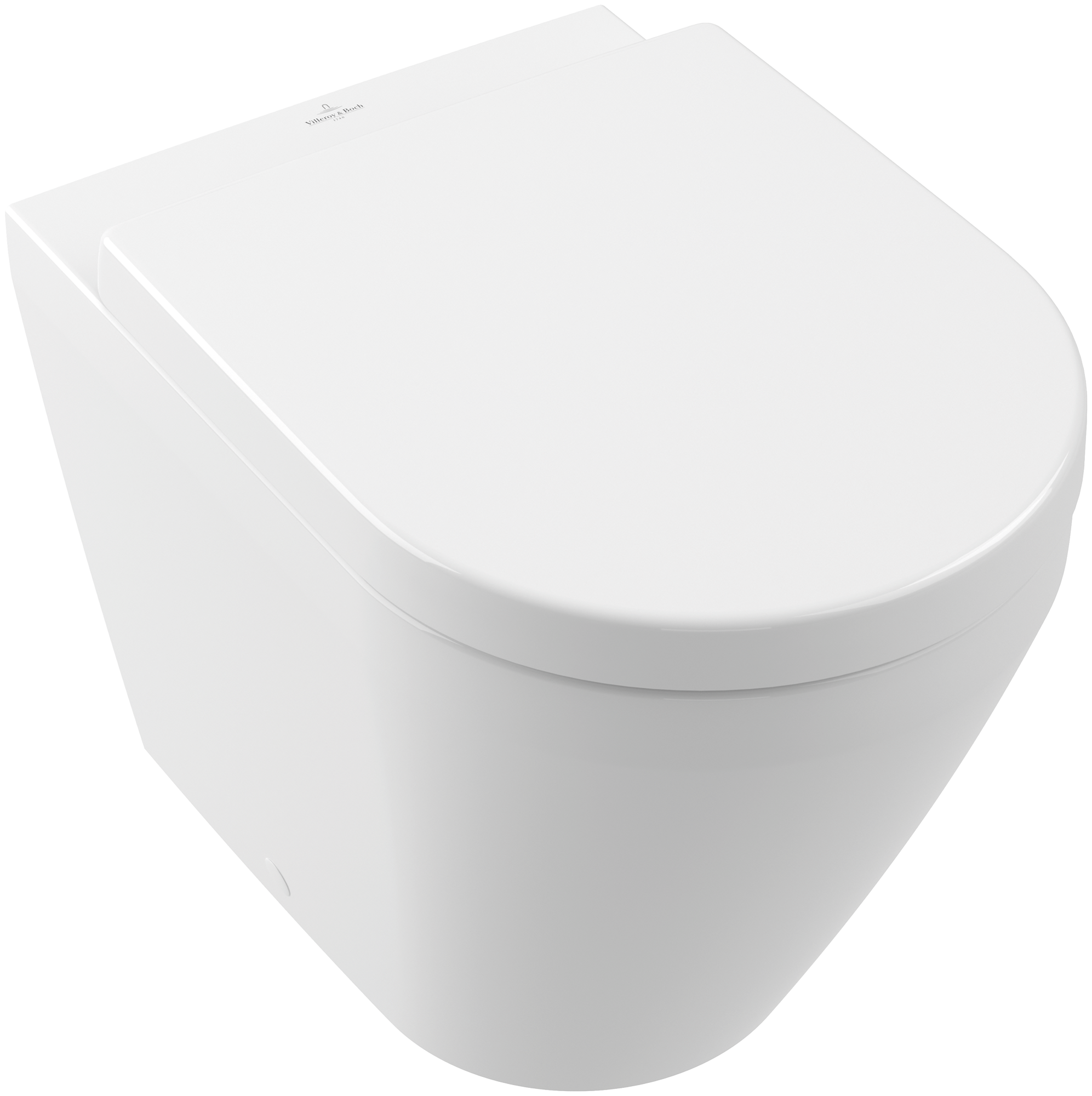 Villeroy & Boch Architectura TwistFlush Washdown toilet, rimless, floor-standing, with <p>TwistFlush</p>, White Alpin CeramicPlus