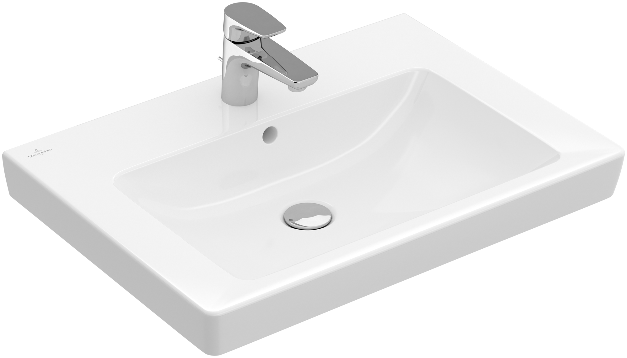 Villeroy & Boch Subway 2.0 Washbasin, 650x470x180mm, with overflow, White Alpin
