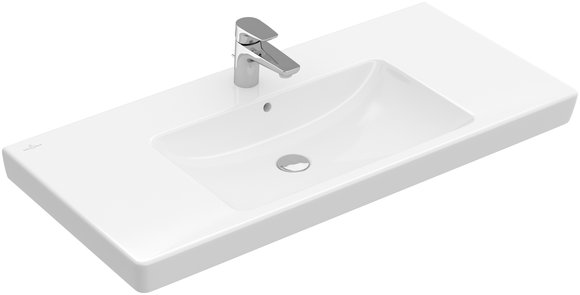 Villeroy & Boch Subway 2.0 Vanity washbasin, 1000x480x180mm, with overflow, White Alpin