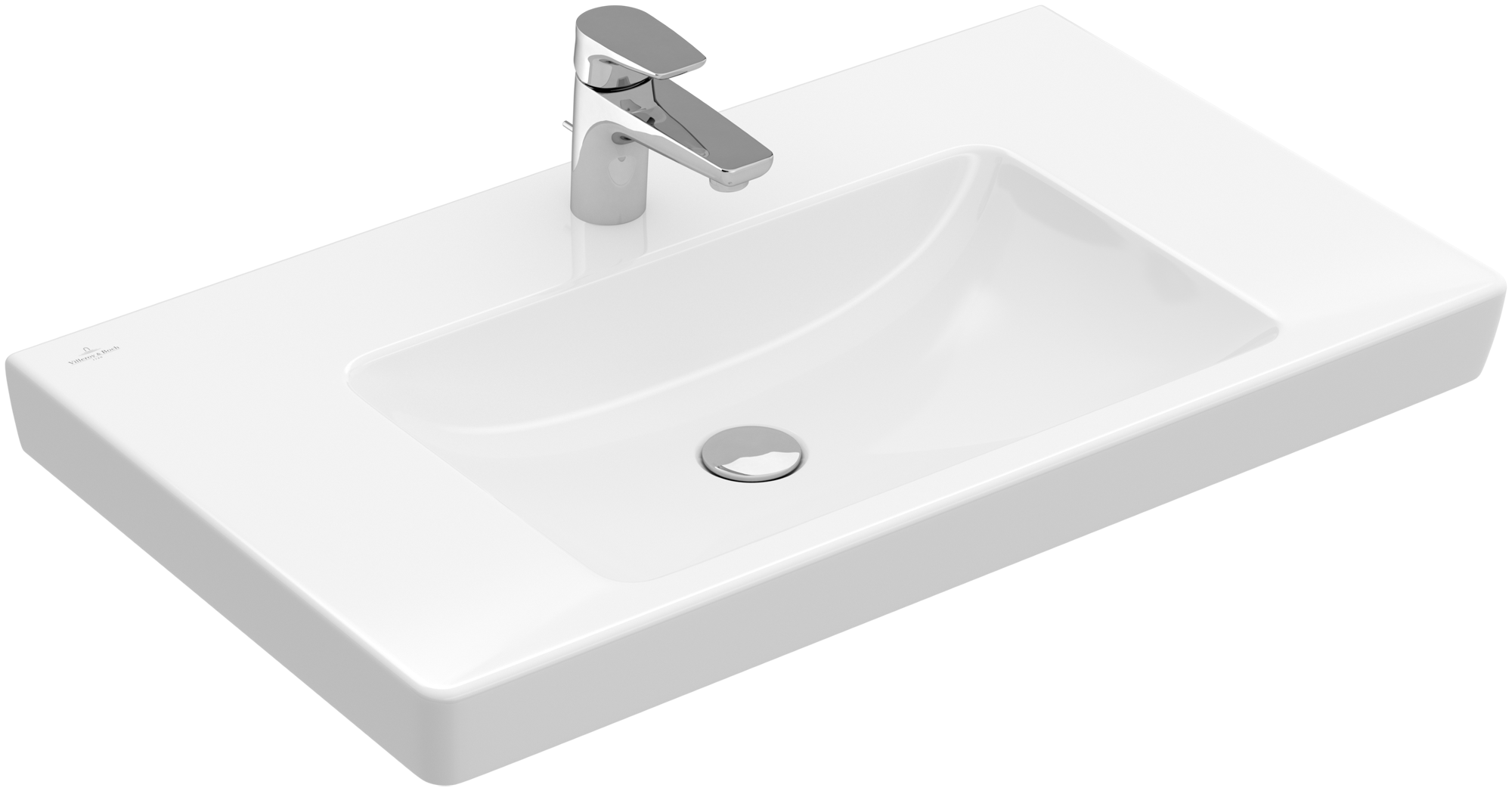Villeroy & Boch Subway 2.0 Vanity washbasin, 800x475x175mm, with overflow, White Alpin
